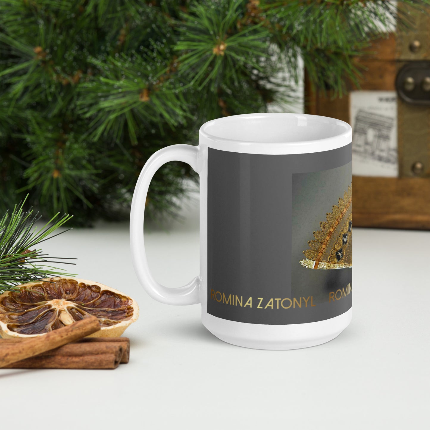 Taza blanca brillante RZ