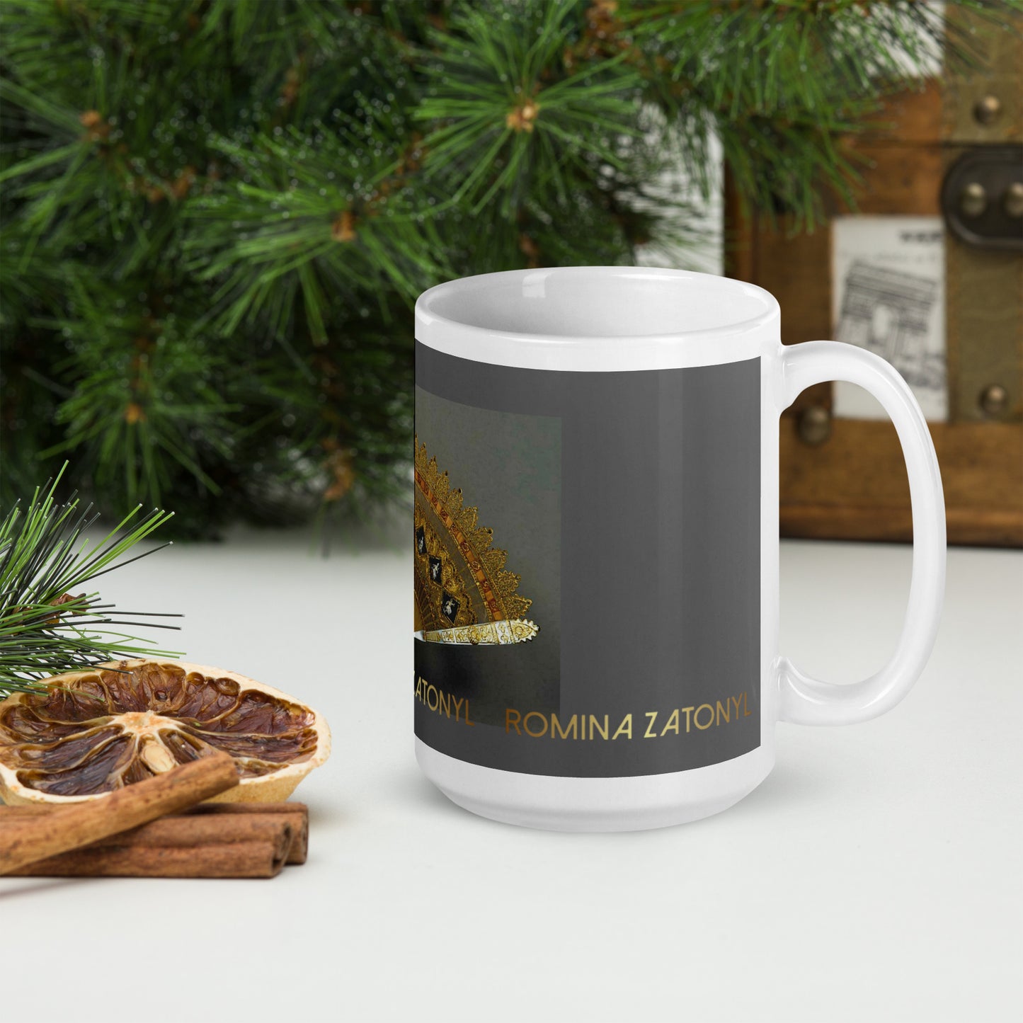 Taza blanca brillante RZ
