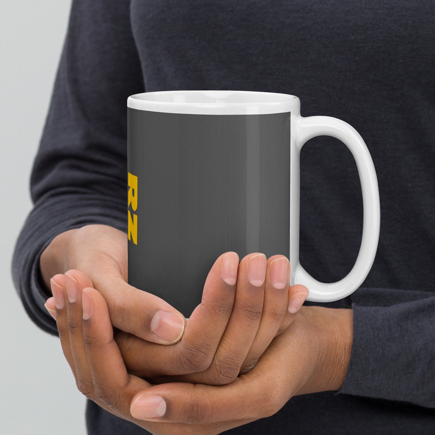 Taza blanca brillante RZ SPAIN