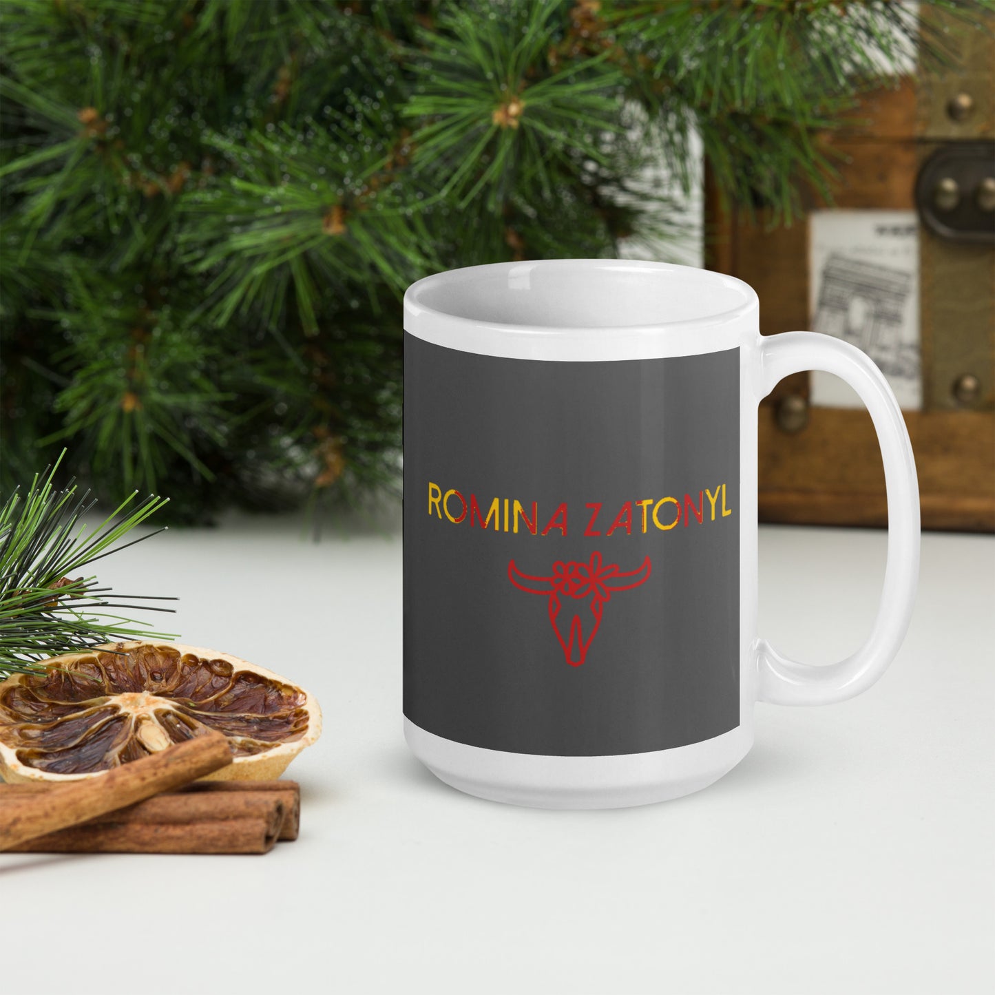 Taza blanca brillante RZ