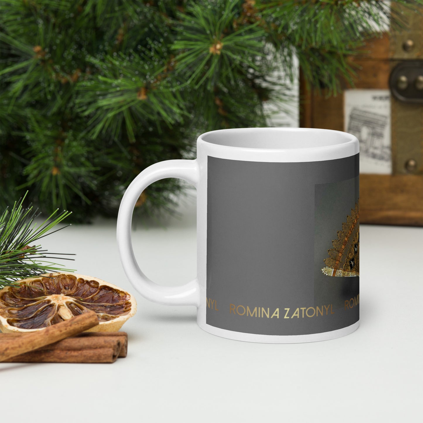 Taza blanca brillante RZ