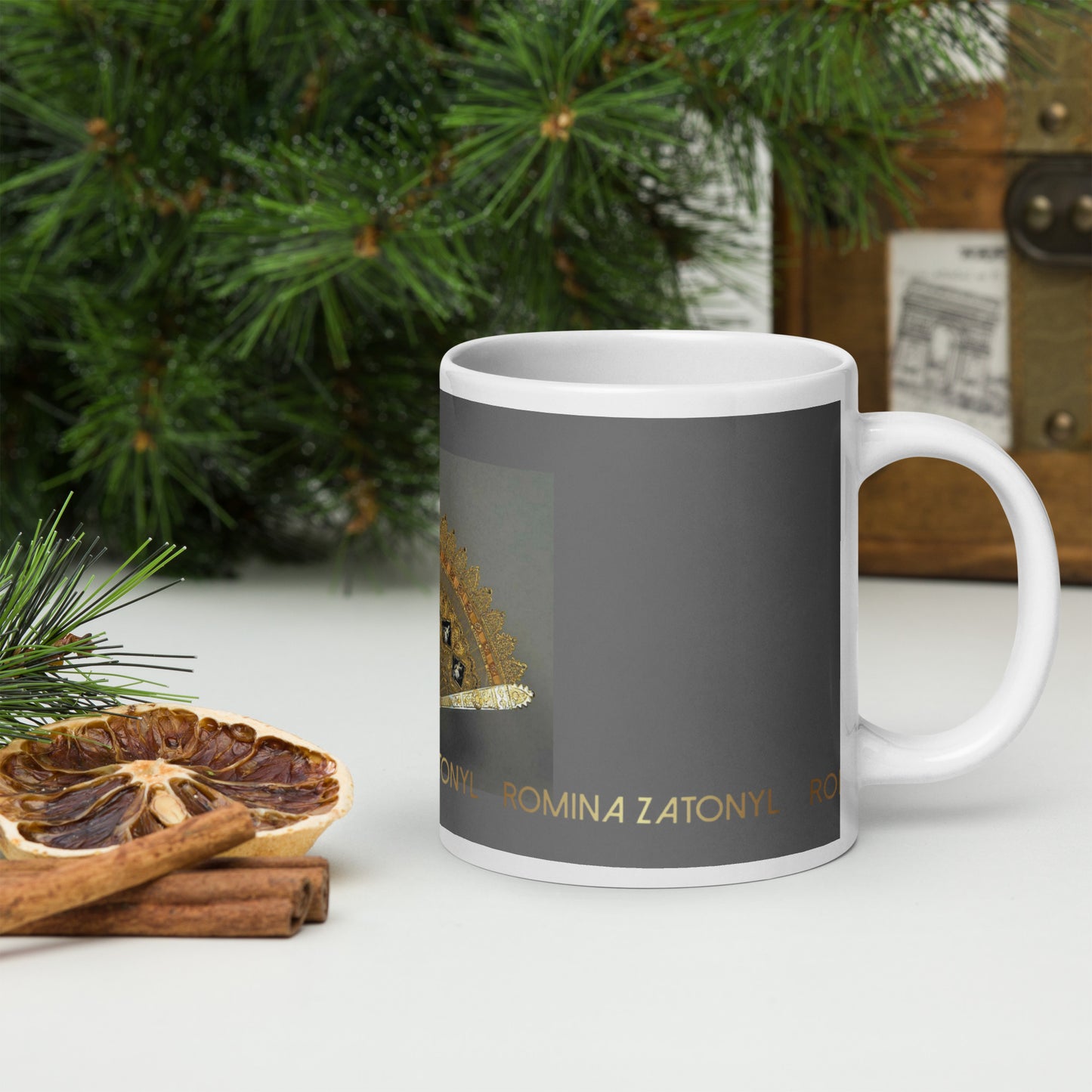 Taza blanca brillante RZ