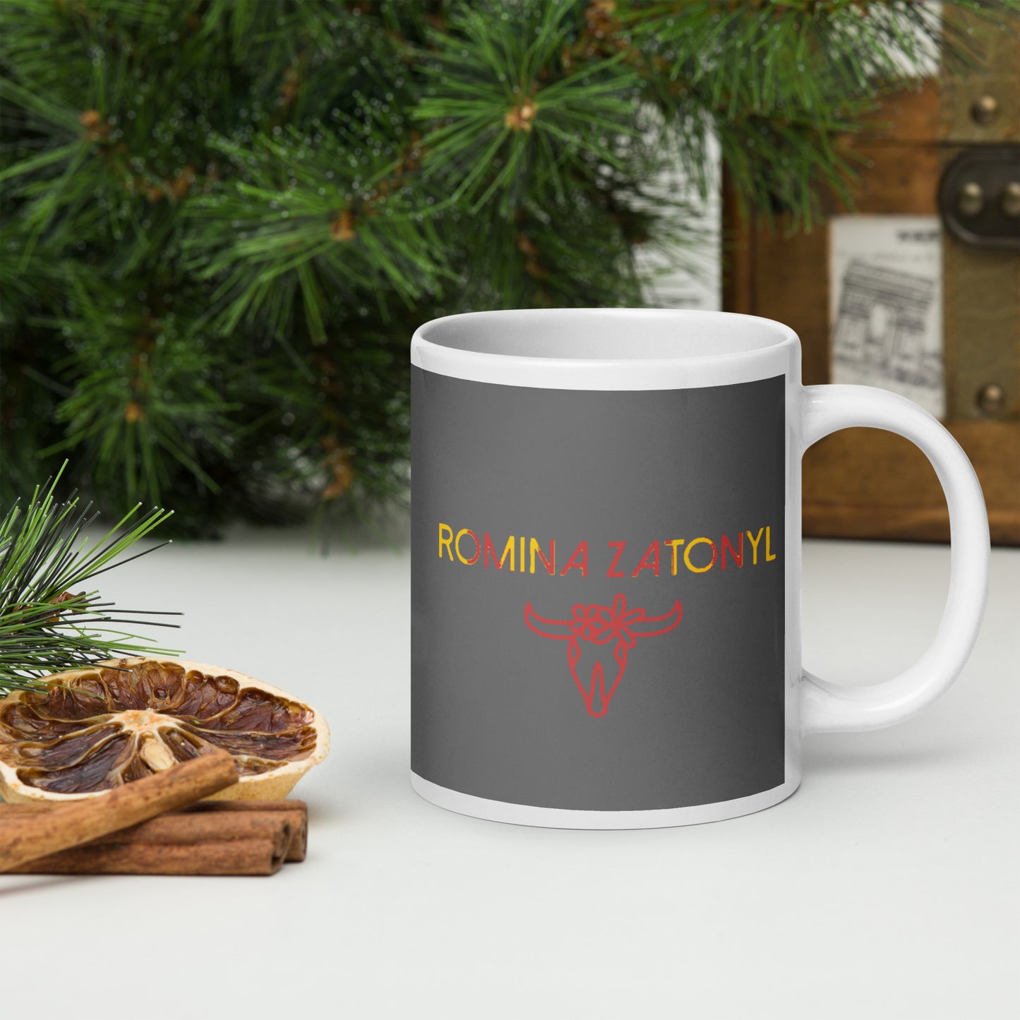 Taza blanca brillante RZ