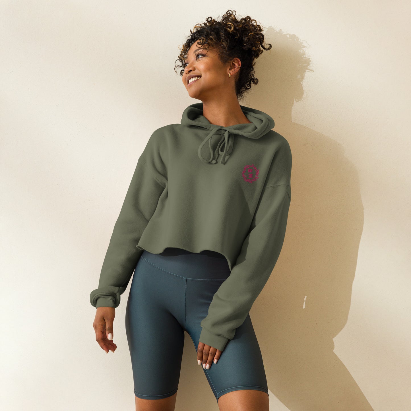 Sudadera corta RZ bordada y estampada