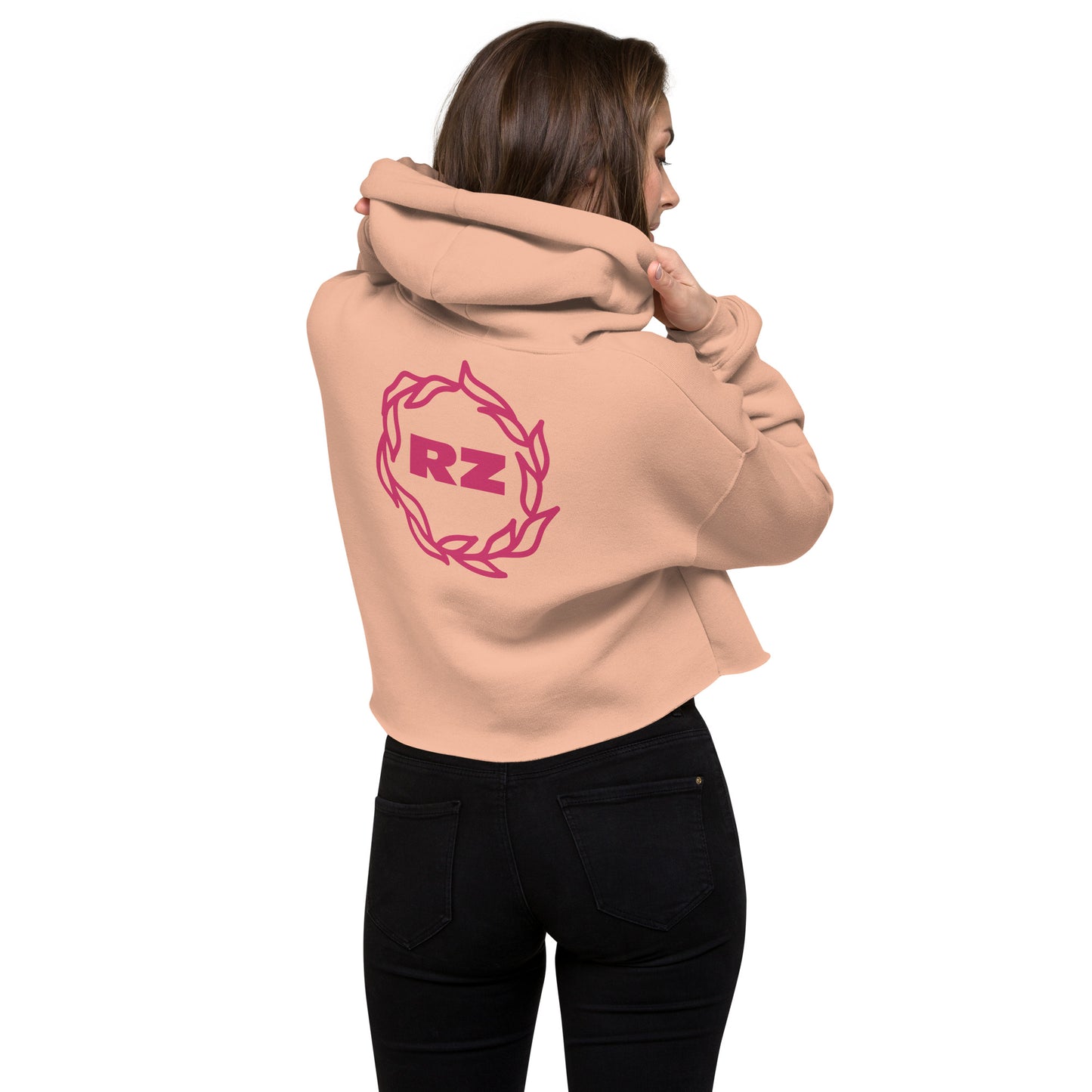 Sudadera corta RZ bordada y estampada