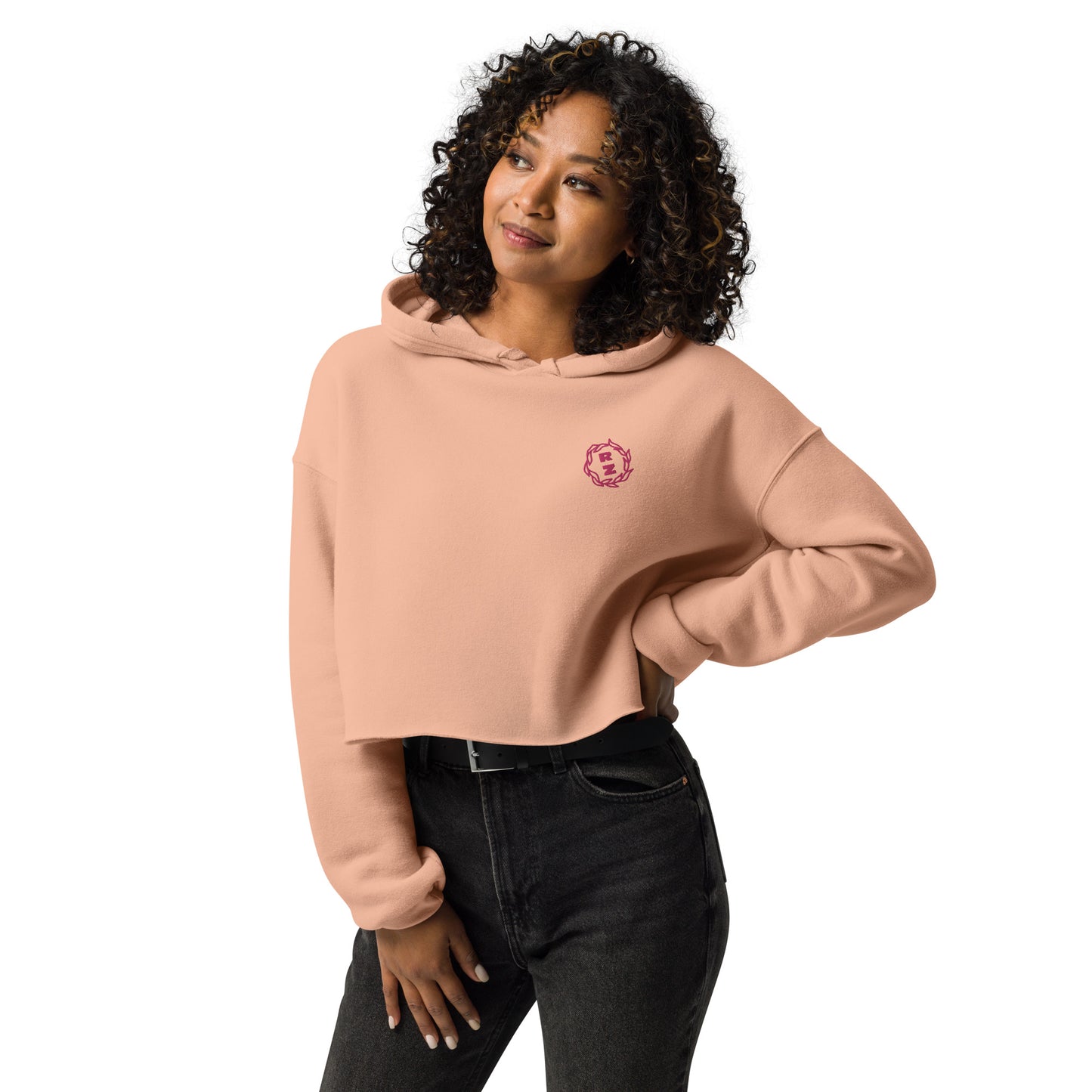 Sudadera corta RZ bordada y estampada