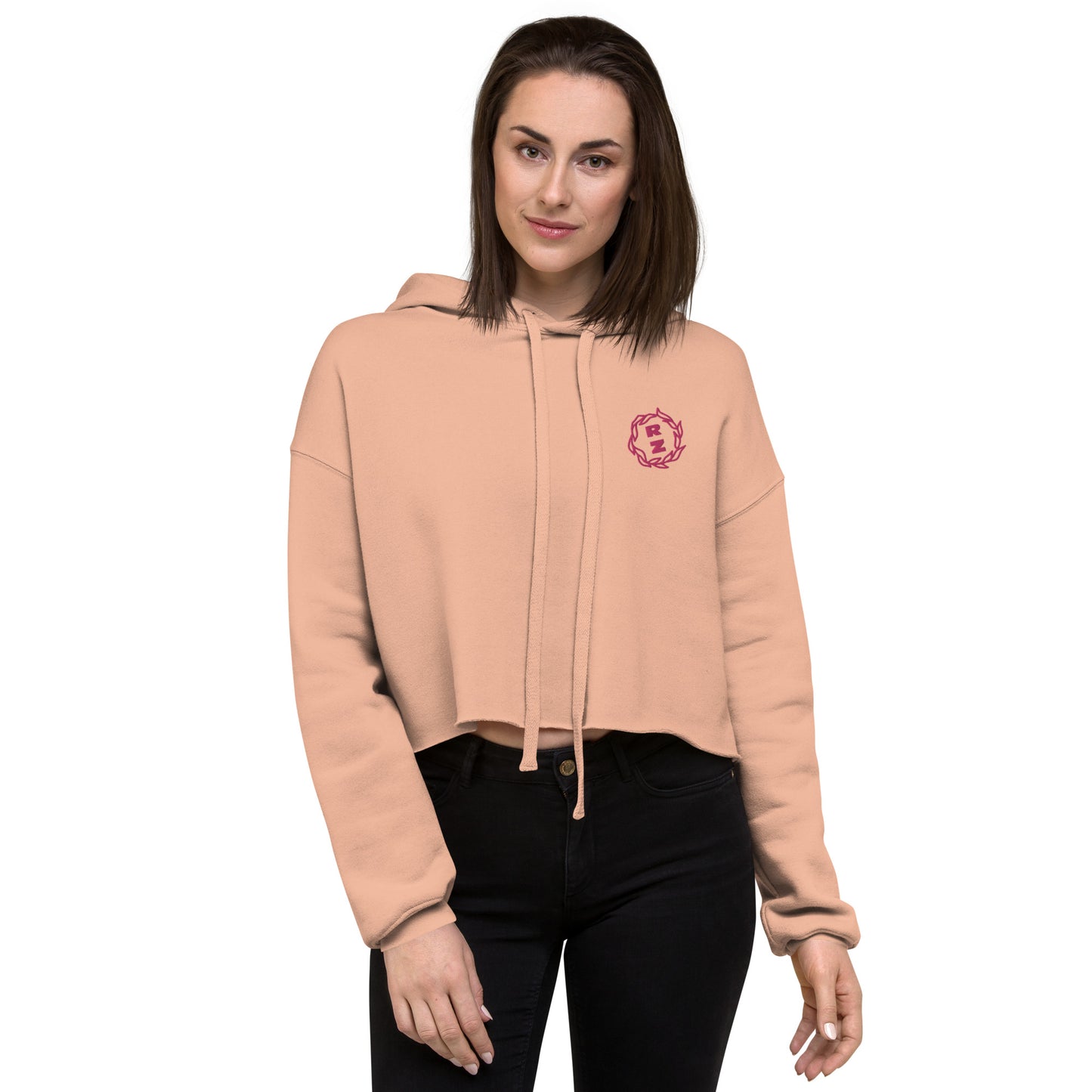 Sudadera corta RZ bordada y estampada