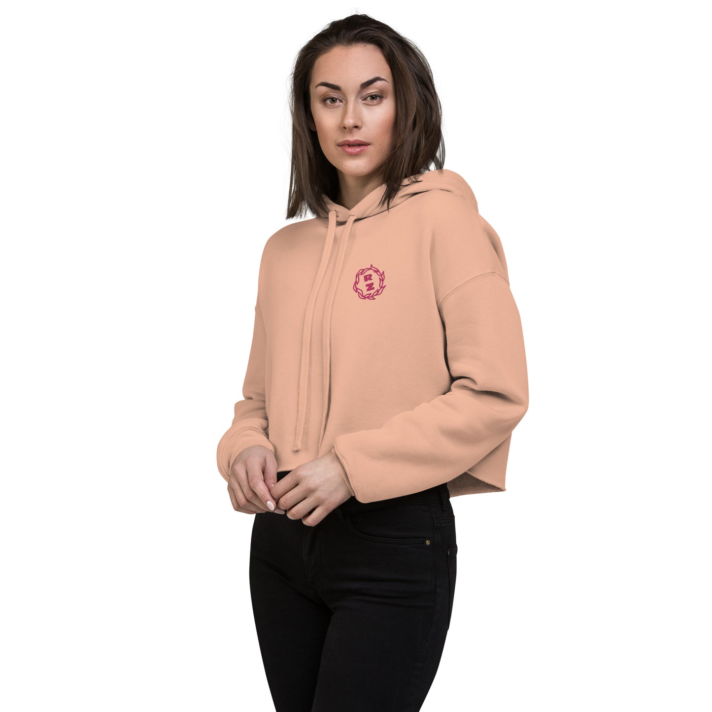 Sudadera corta RZ bordada y estampada