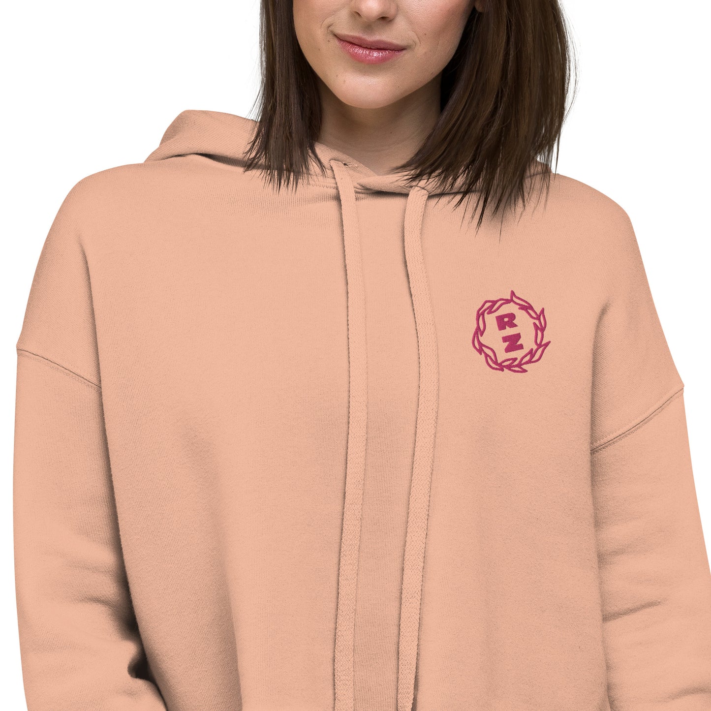Sudadera corta RZ bordada y estampada