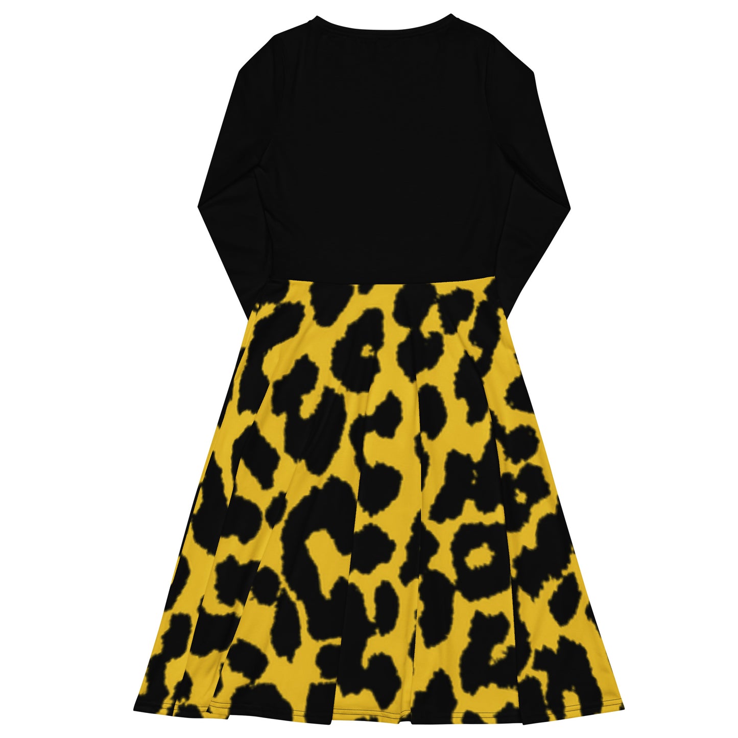Vestido midi con manga larga all over RZ