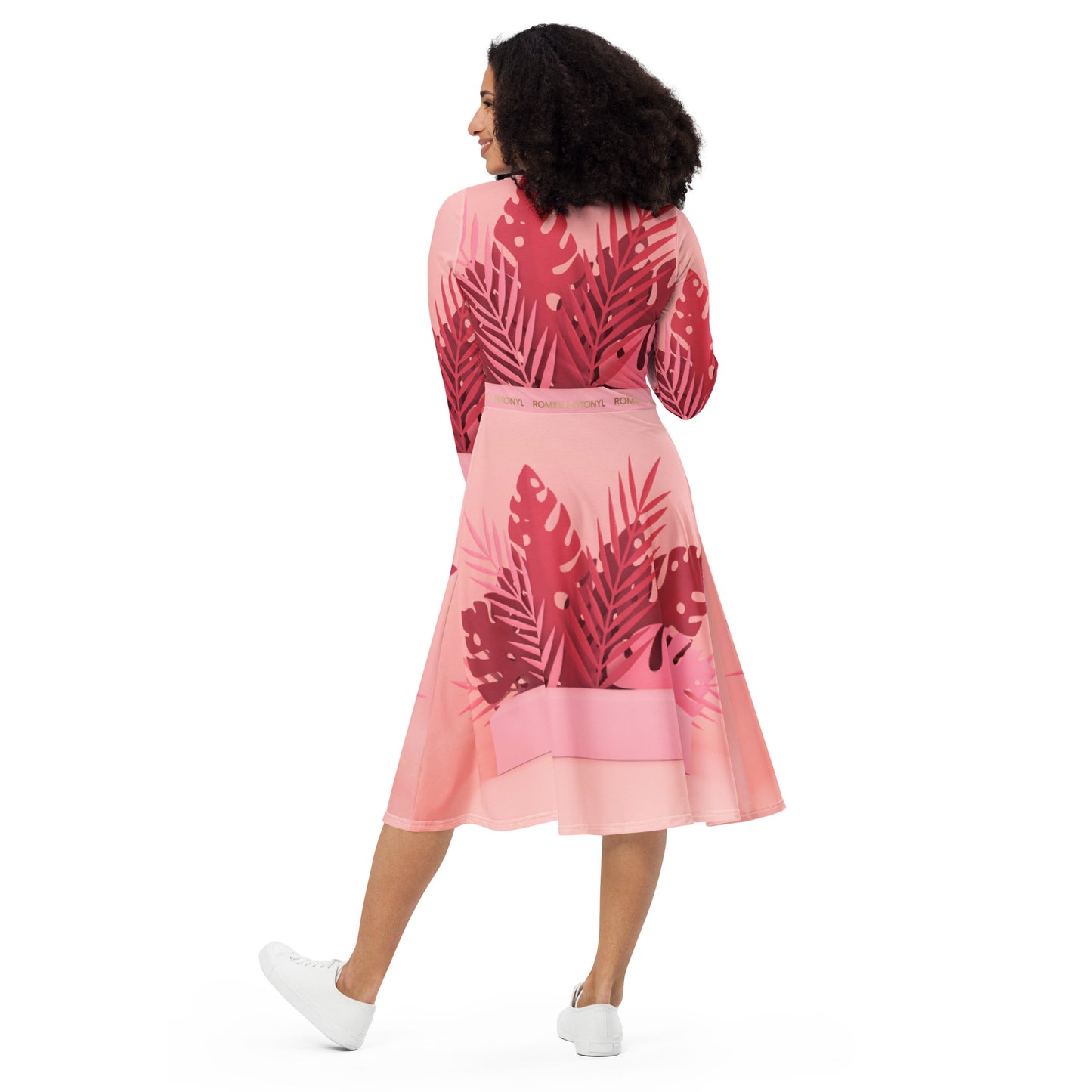 Vestido midi all over RZ