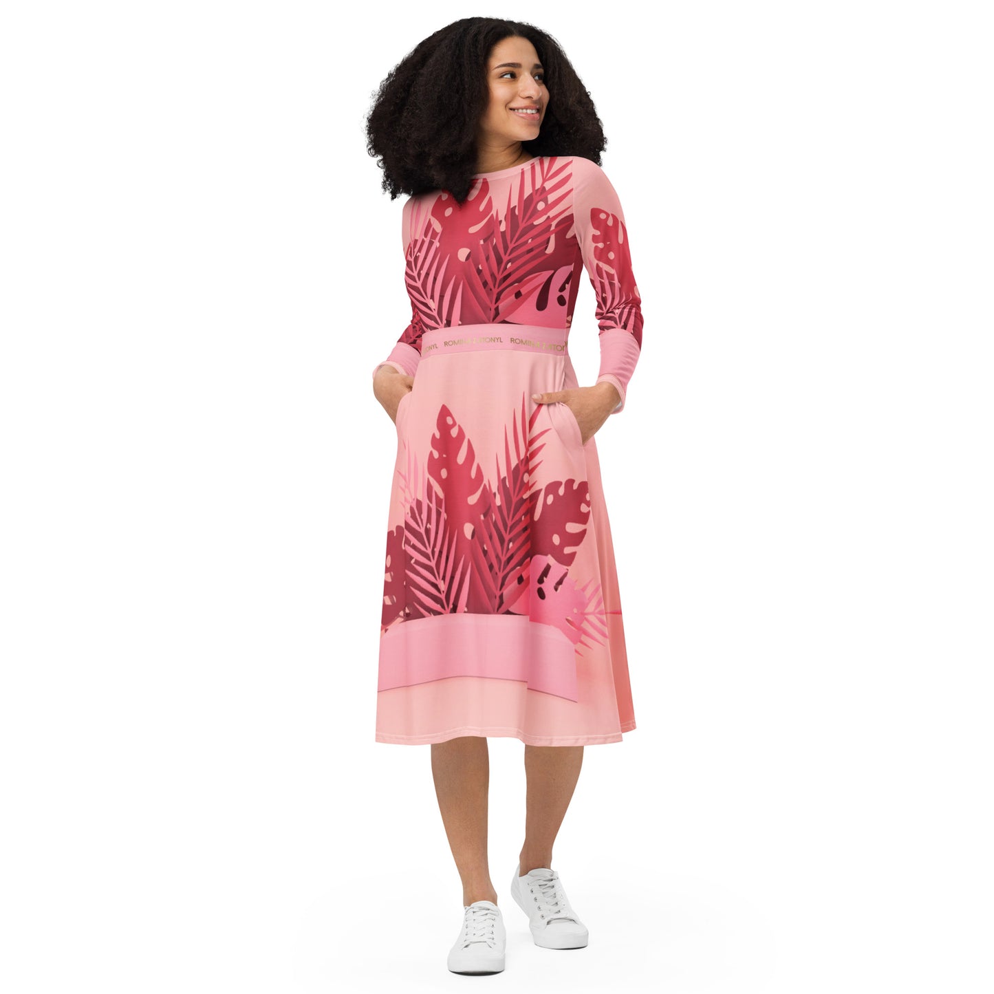 Vestido midi all over RZ