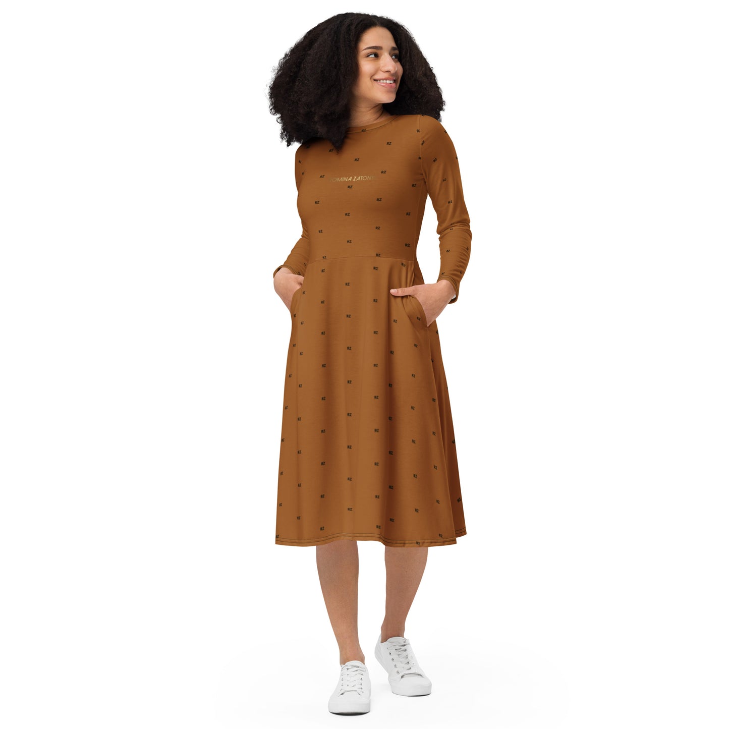 Vestido midi all over RZ