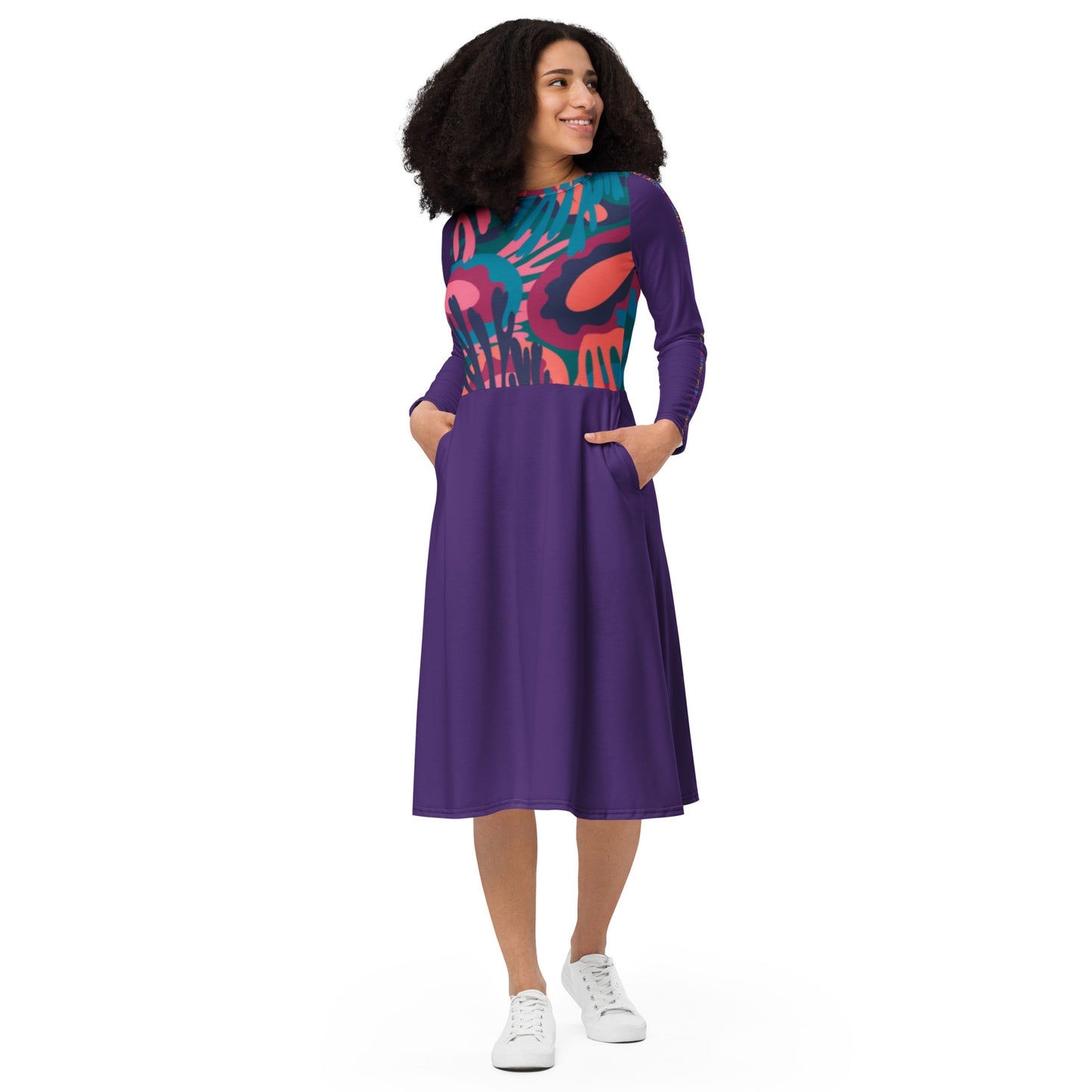 Vestido midi all over RZ