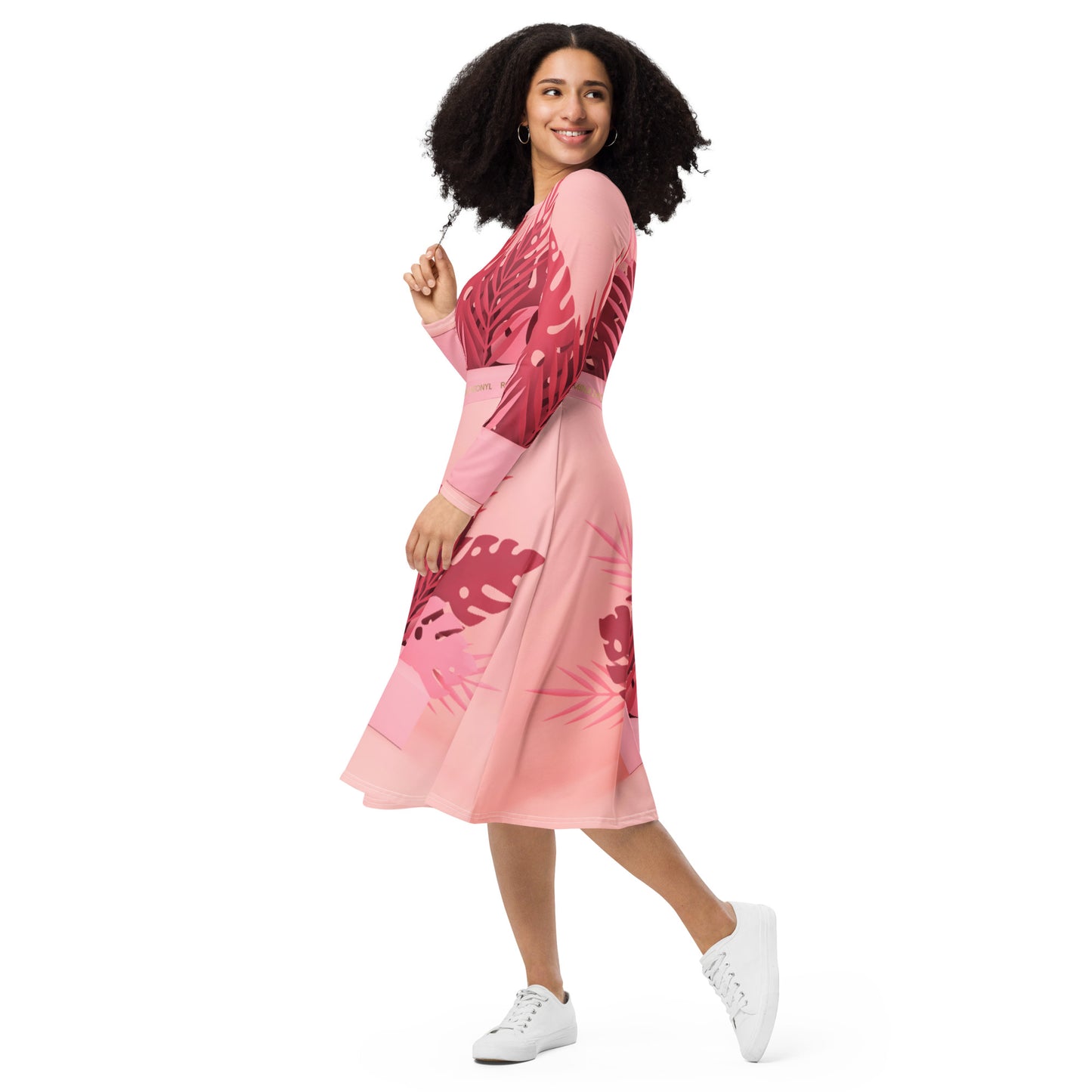 Vestido midi all over RZ