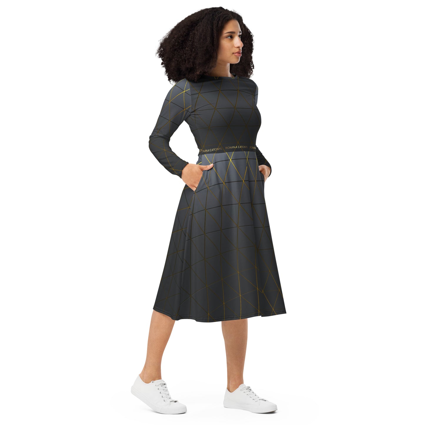 Vestido midi all over RZ