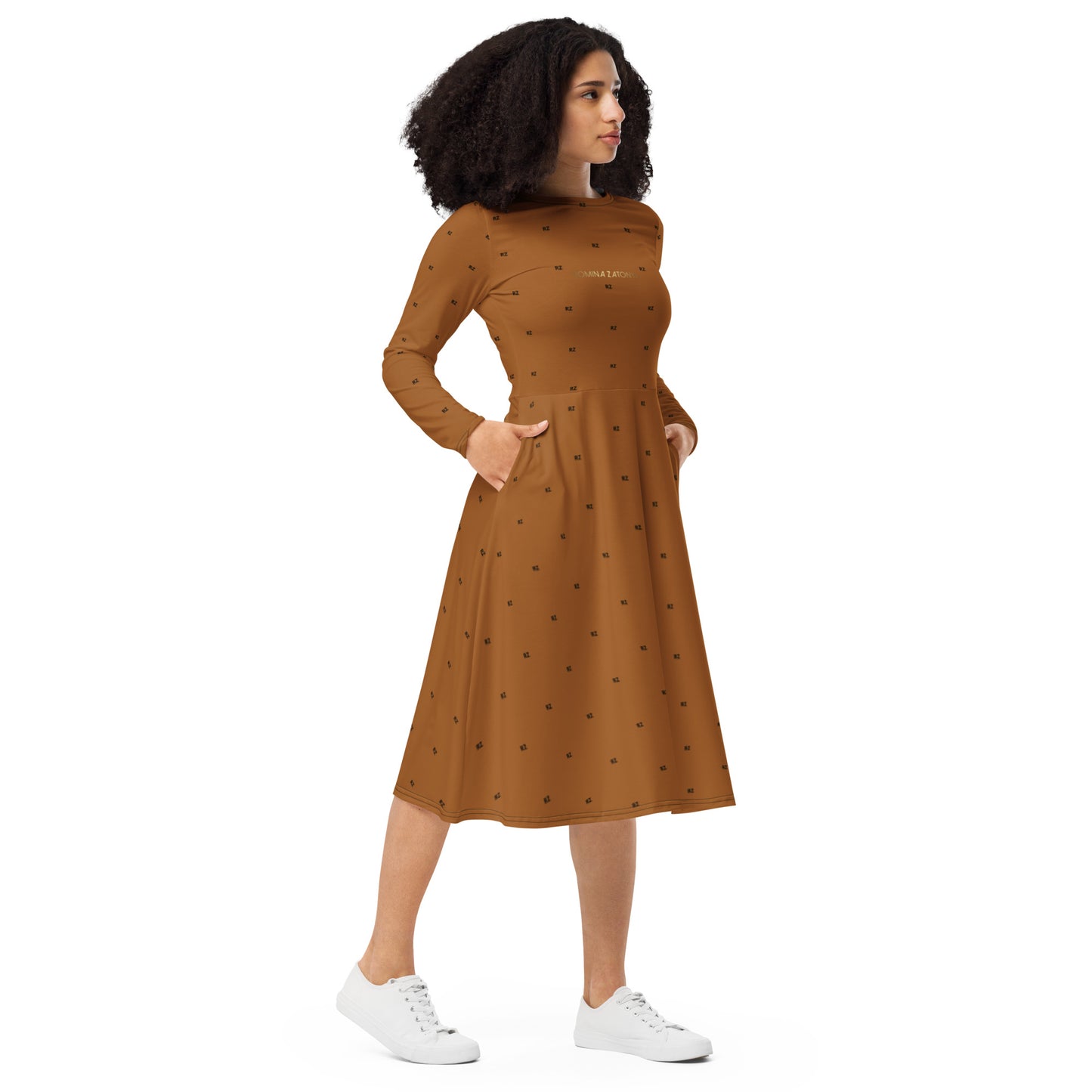 Vestido midi all over RZ