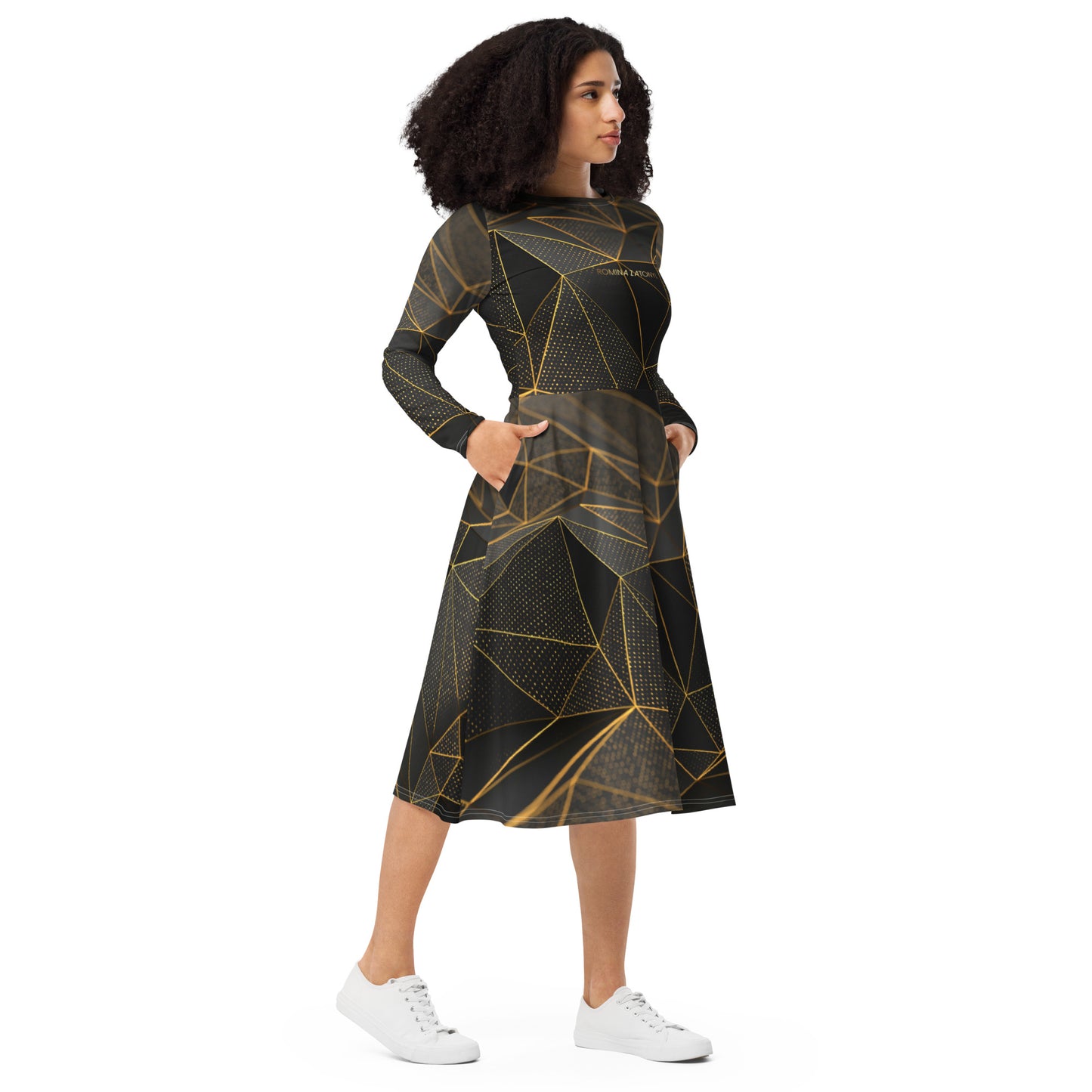 Vestido midi all over RZ