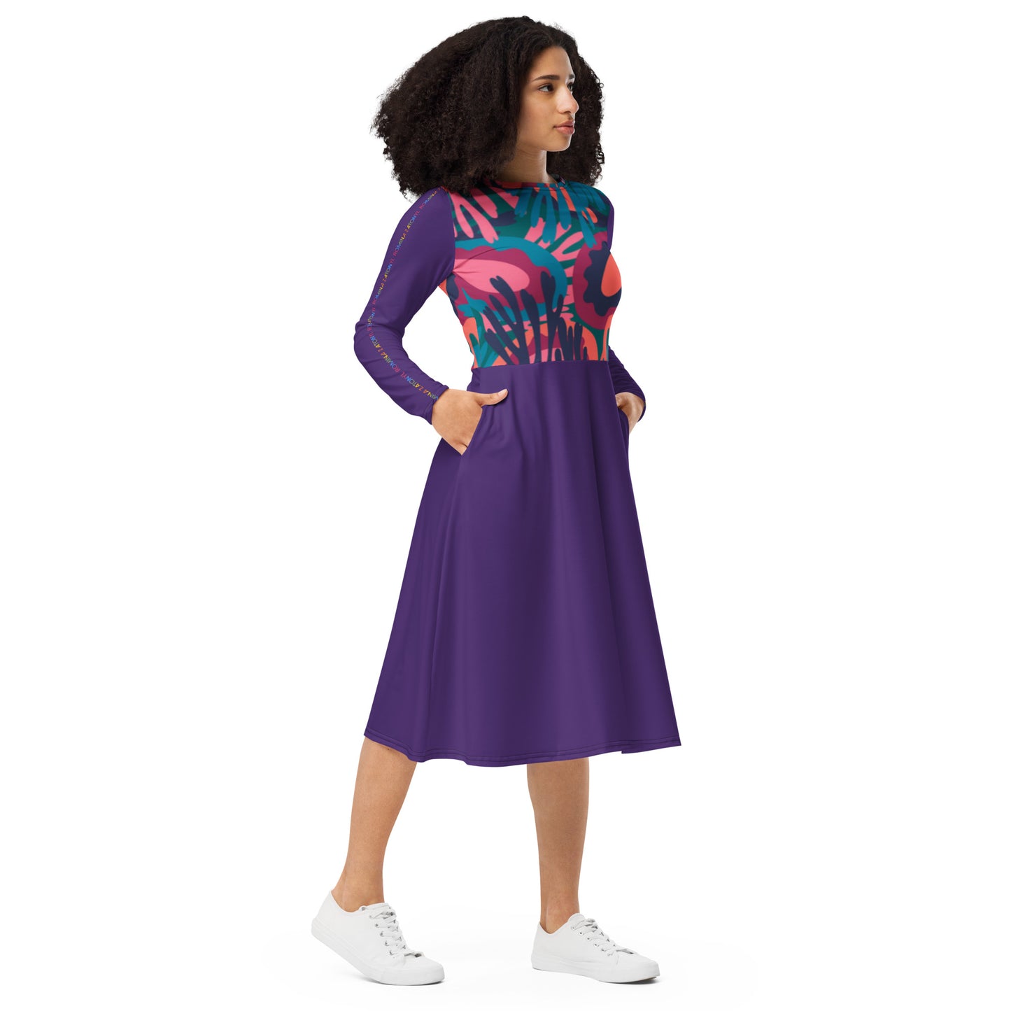 Vestido midi all over RZ