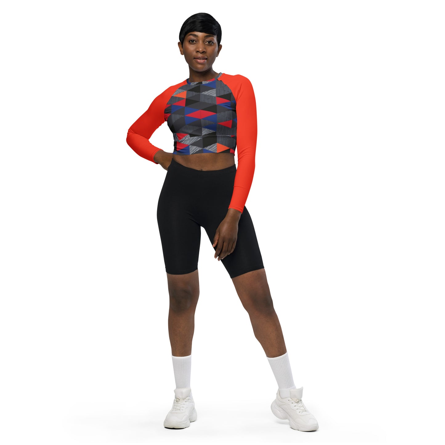 Crop top de poliéster RZ