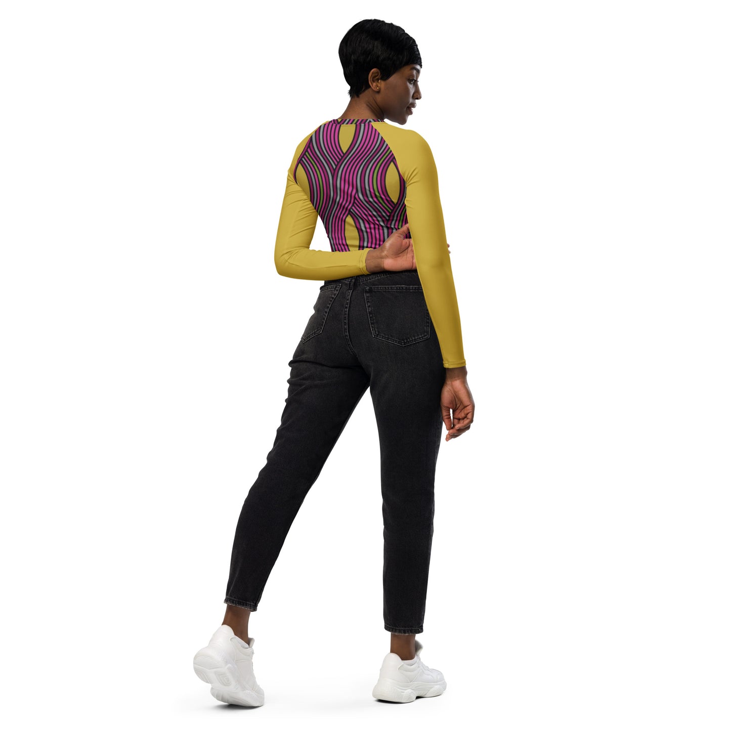 Crop top de poliéster RZ