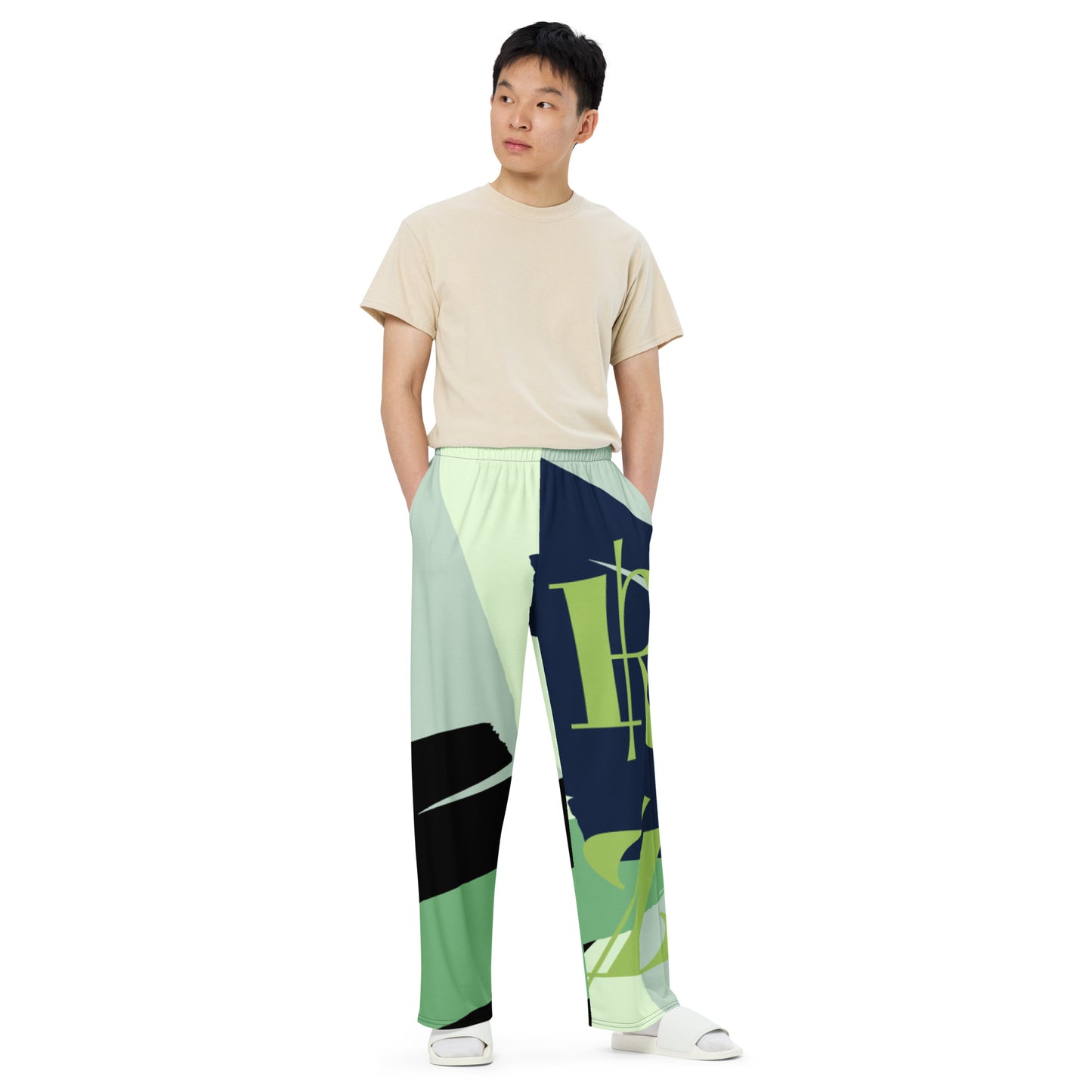 Pantalón ancho all over unisex RZ