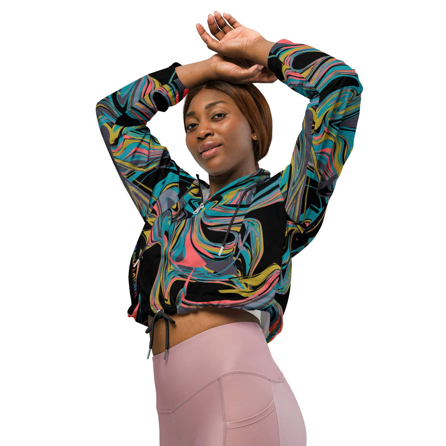 Cortavientos crop impermeable RZ mujer