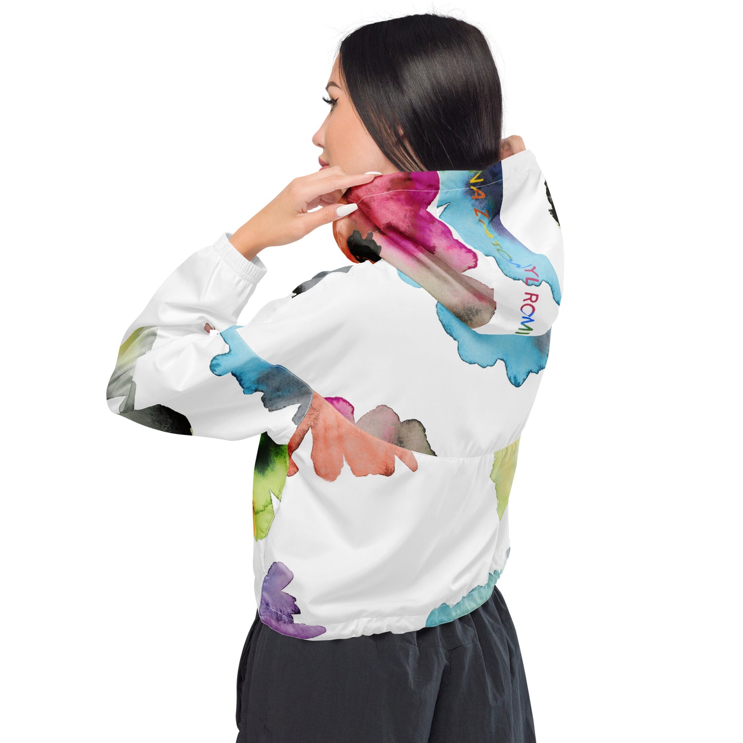 Cortavientos crop impermeable para mujer RZ