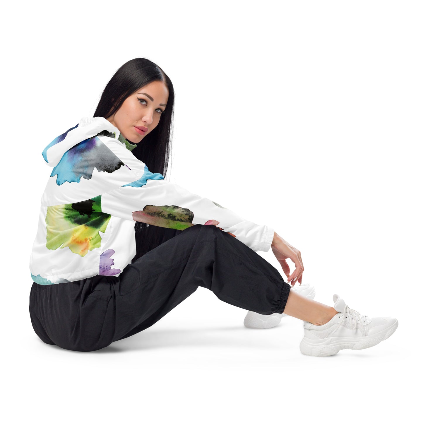 Cortavientos crop impermeable para mujer RZ
