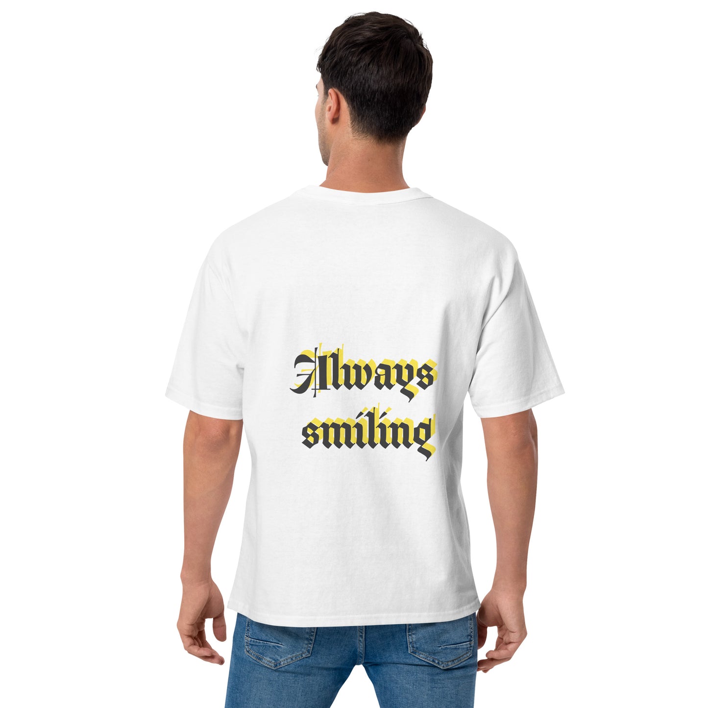 Camiseta bordada/doble estampado Champion, hombre