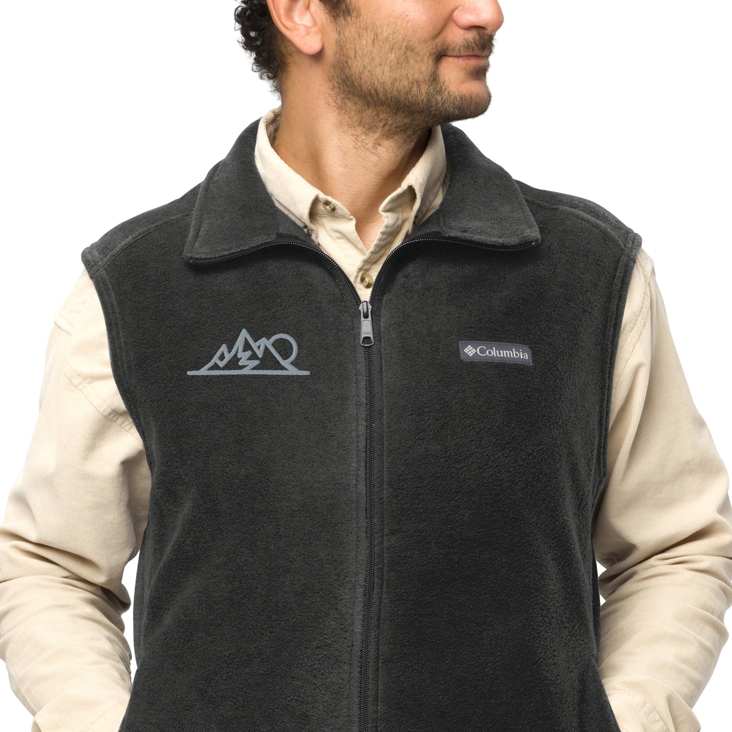 Columbia Men Embroidered Fleece Jacket