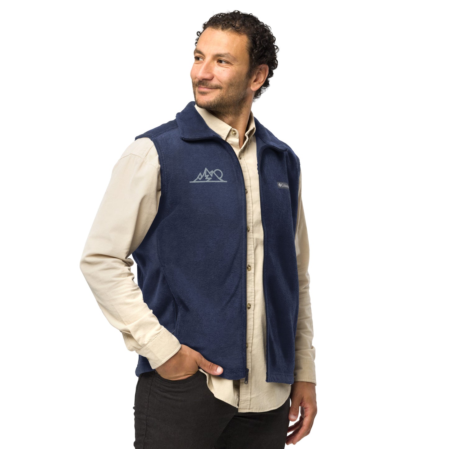 Columbia Men Embroidered Fleece Jacket