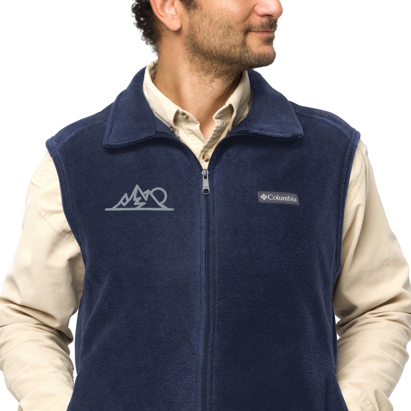 Columbia Men Embroidered Fleece Jacket