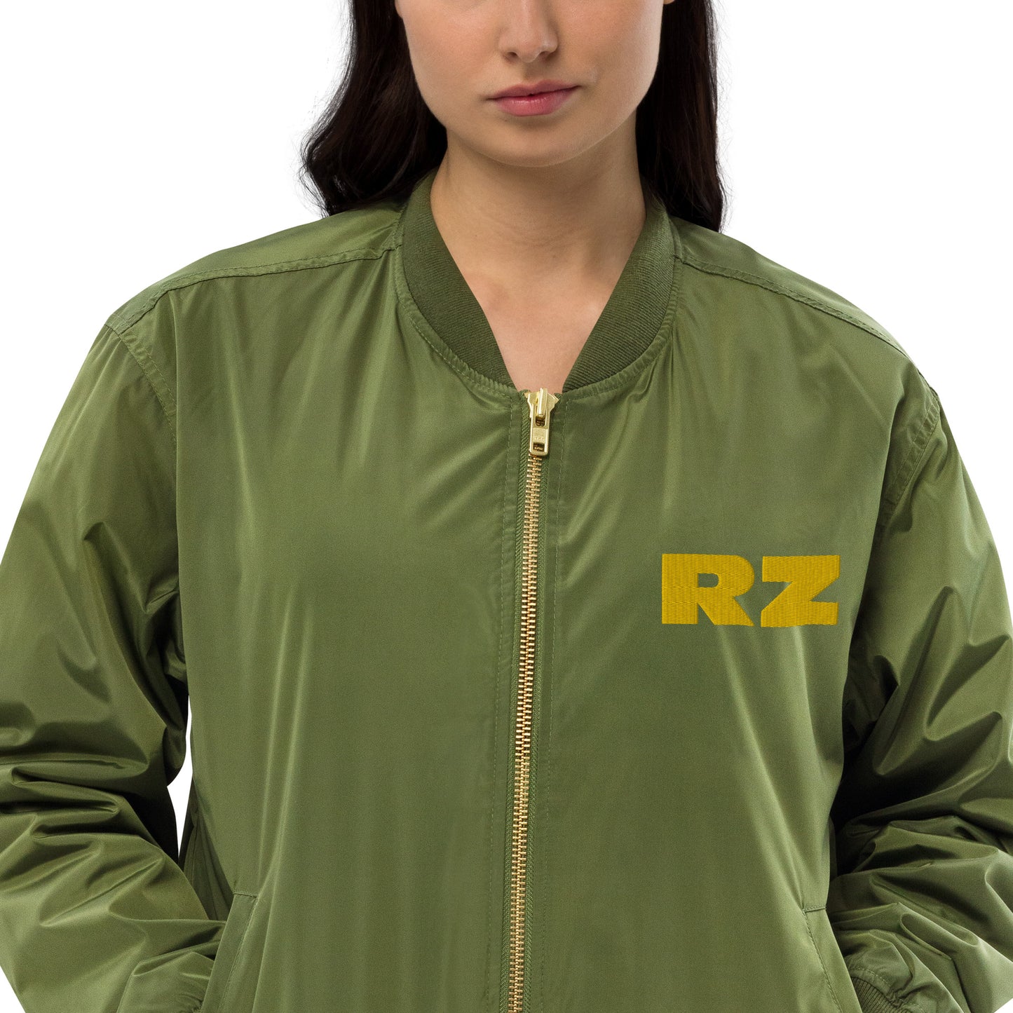Chaqueta doble bordado bomber premium RZ unisex