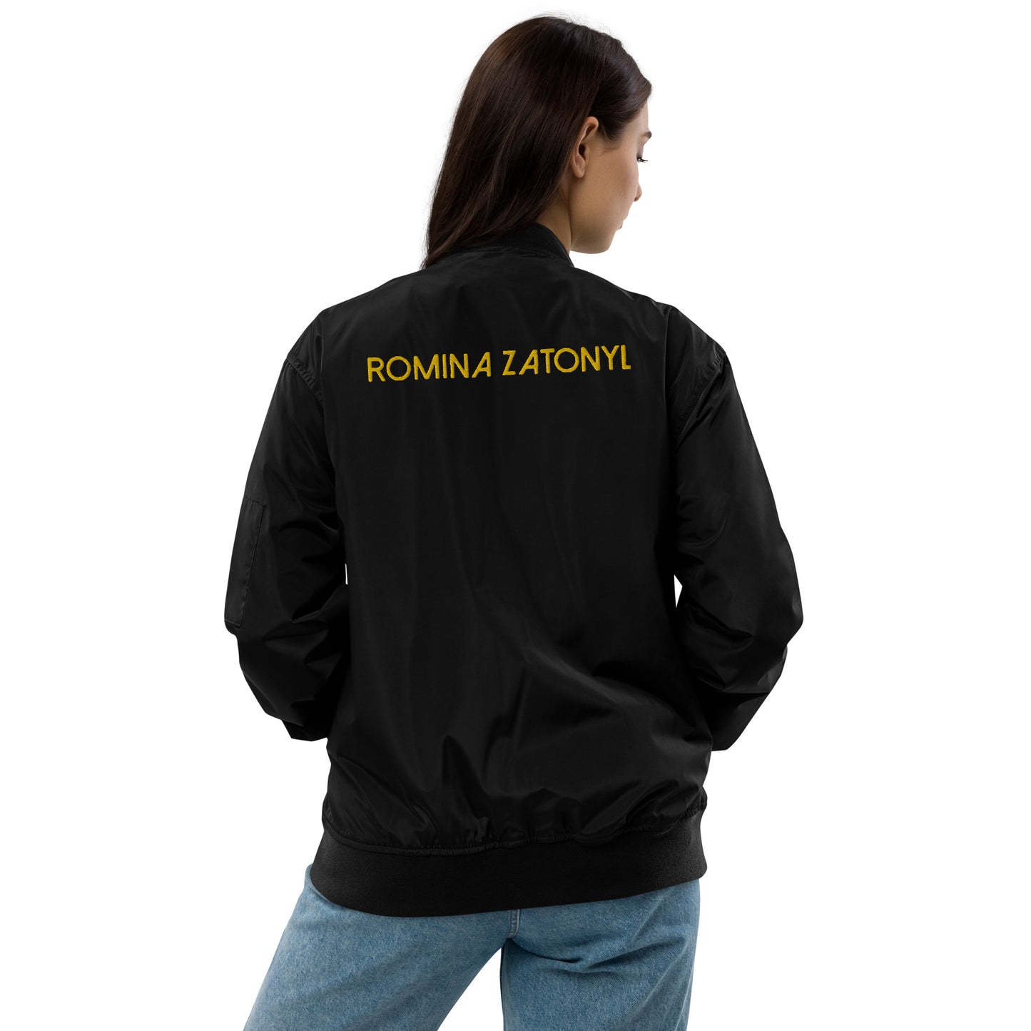 Chaqueta doble bordado bomber premium RZ unisex