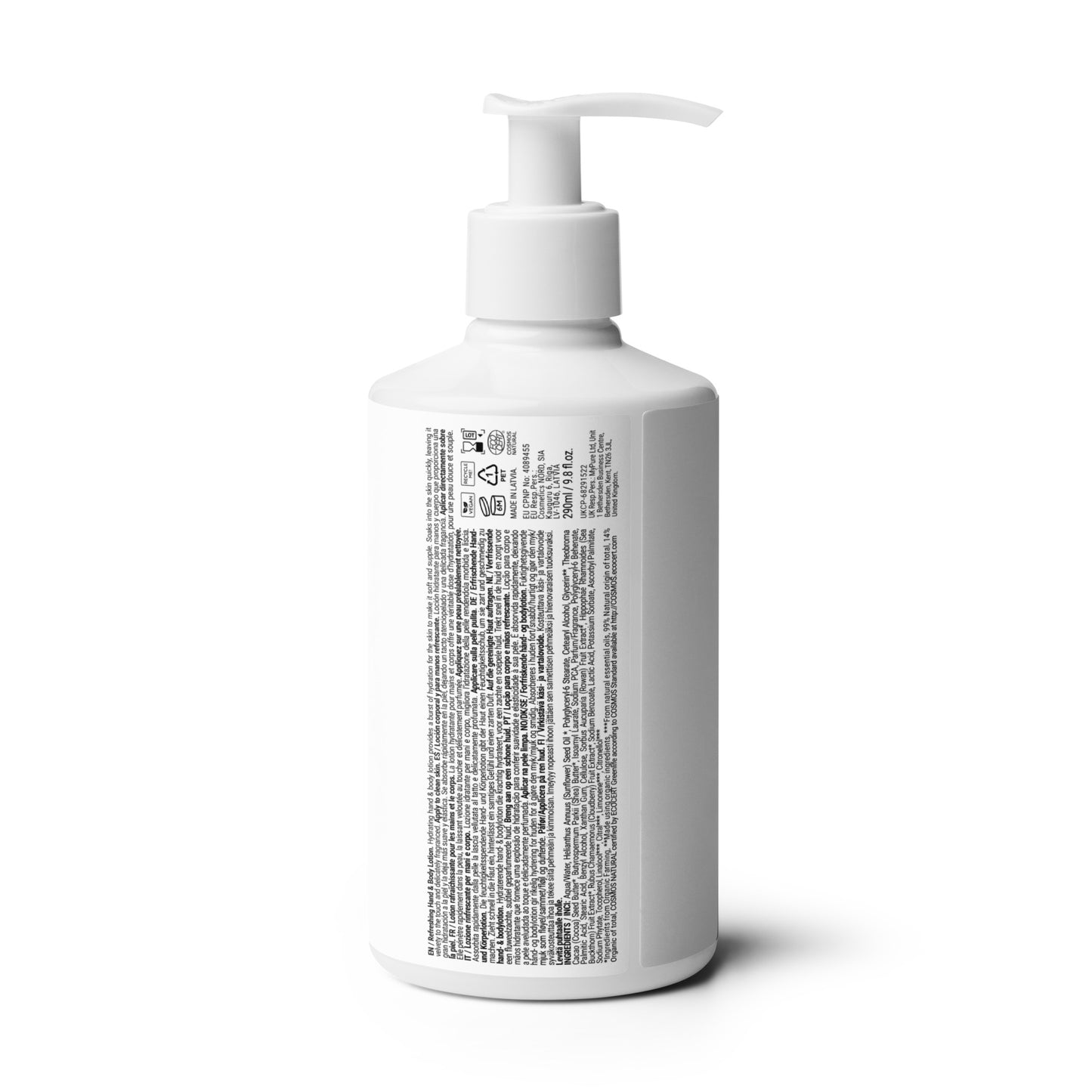 Crema hidratante refrescante para manos y cuerpo RZ