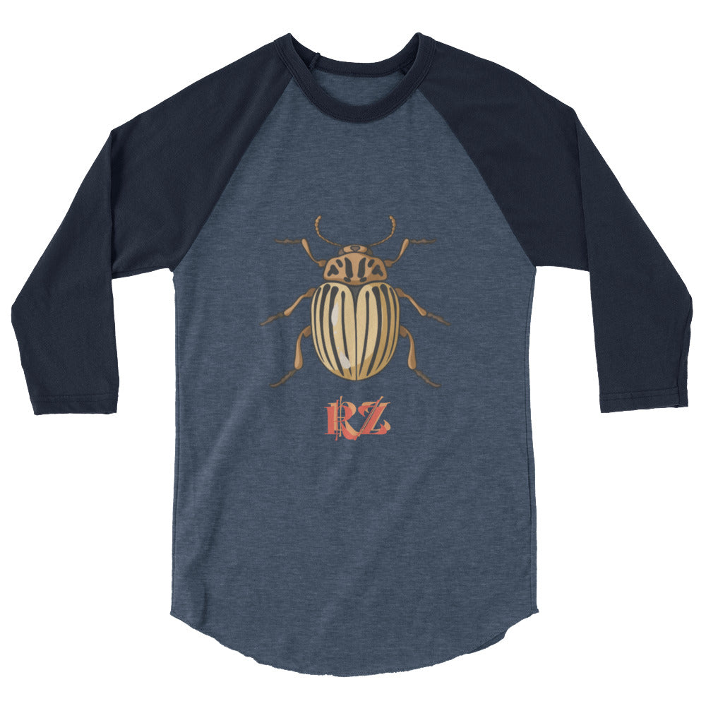 Camiseta con manga raglán tres cuartos RZ
