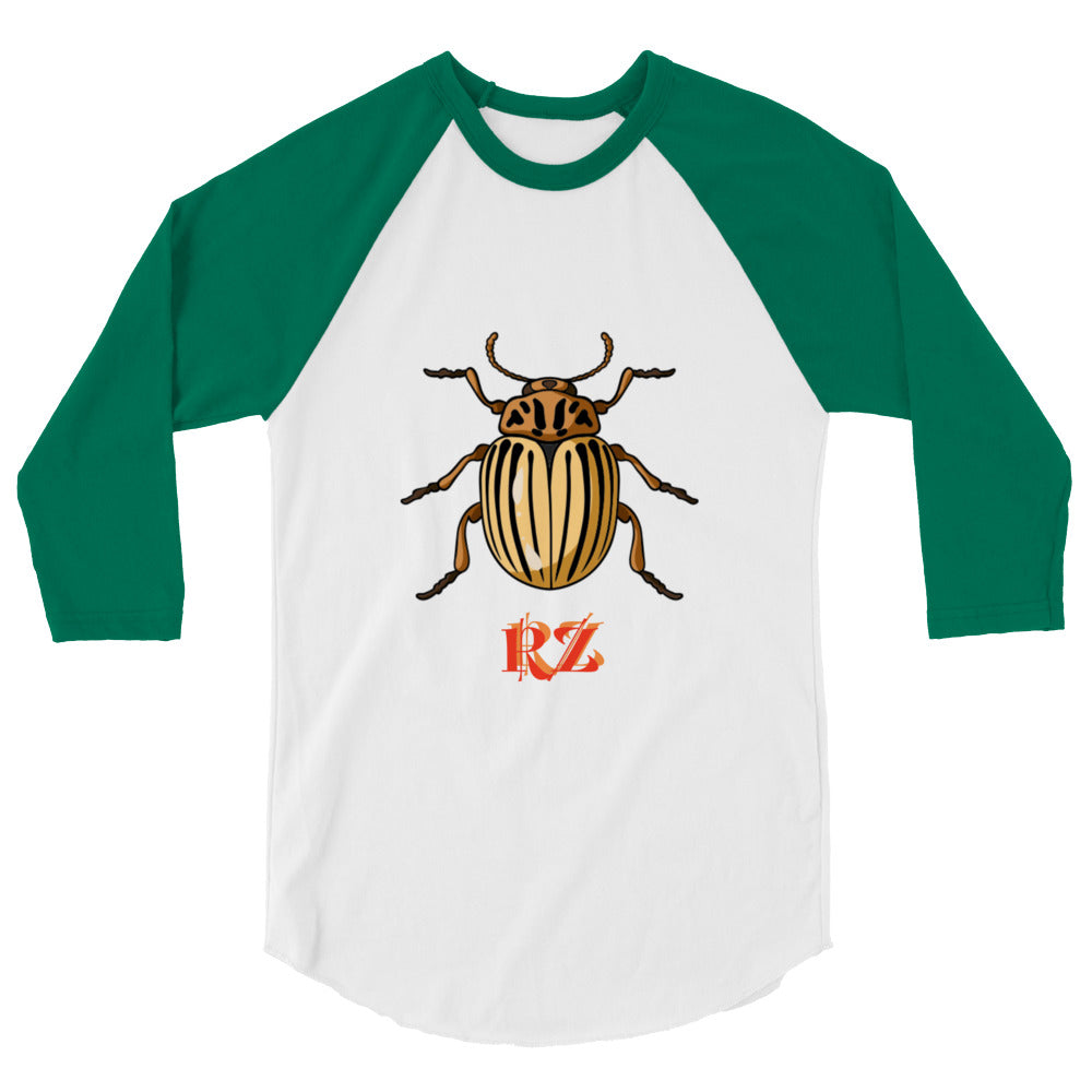 Camiseta con manga raglán tres cuartos RZ