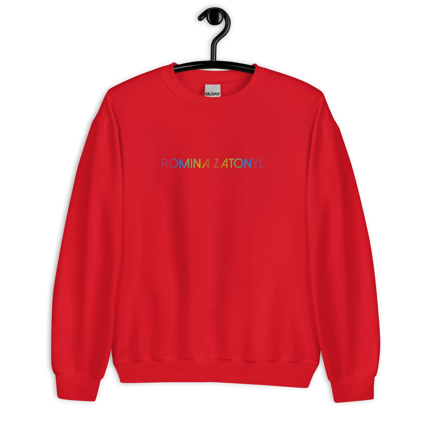 Sudadera RZ unisex, bordada y estampada
