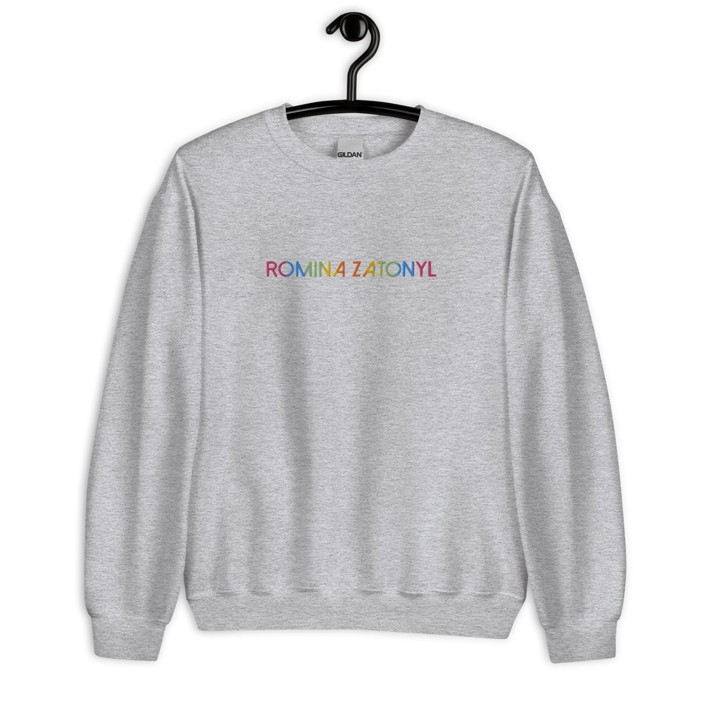 Sudadera RZ unisex, bordada y estampada