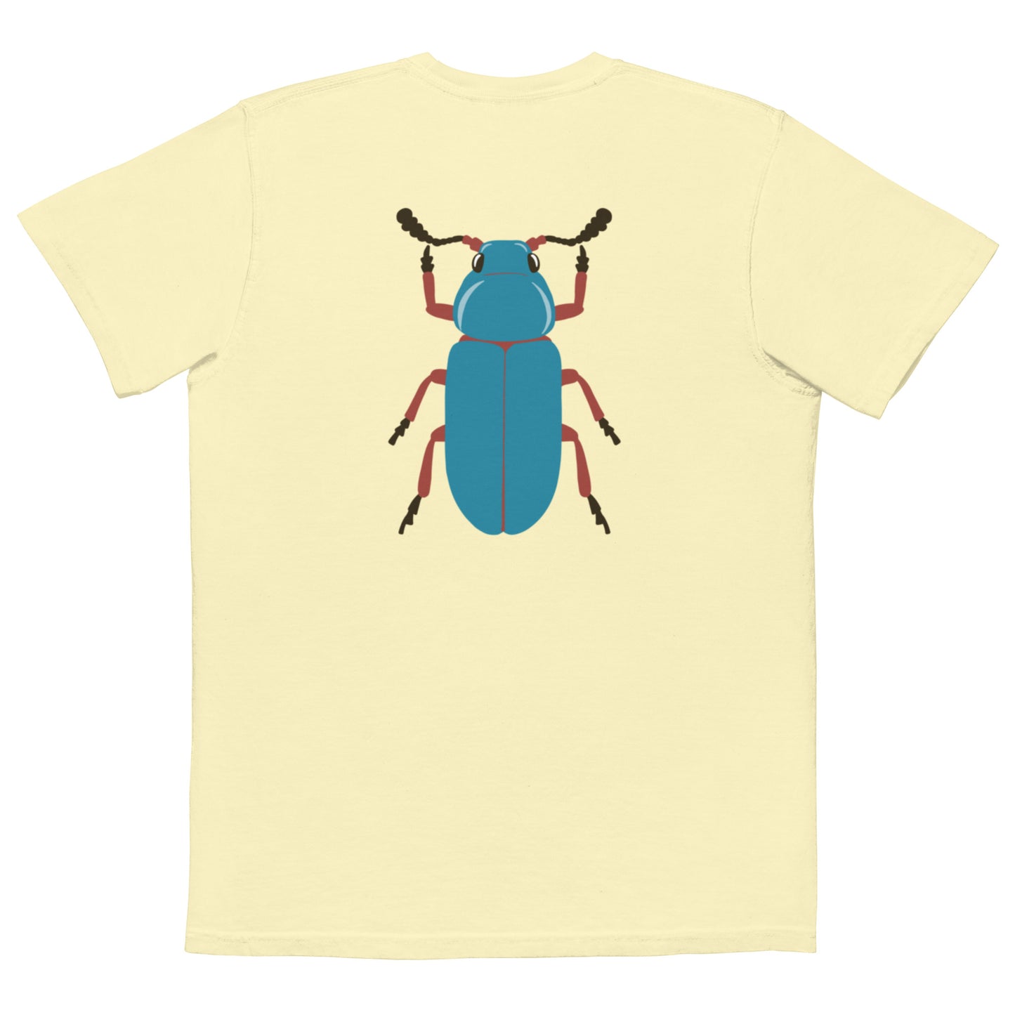 Camiseta con bolsillo teñida unisex RZ