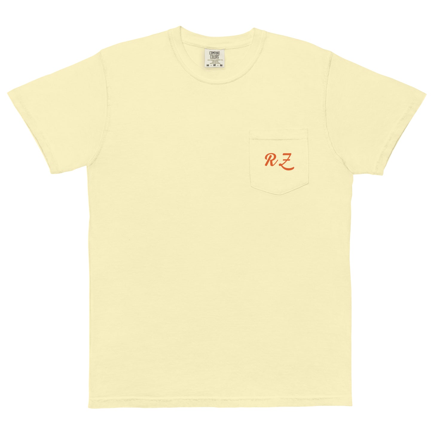 Camiseta con bolsillo teñida unisex RZ