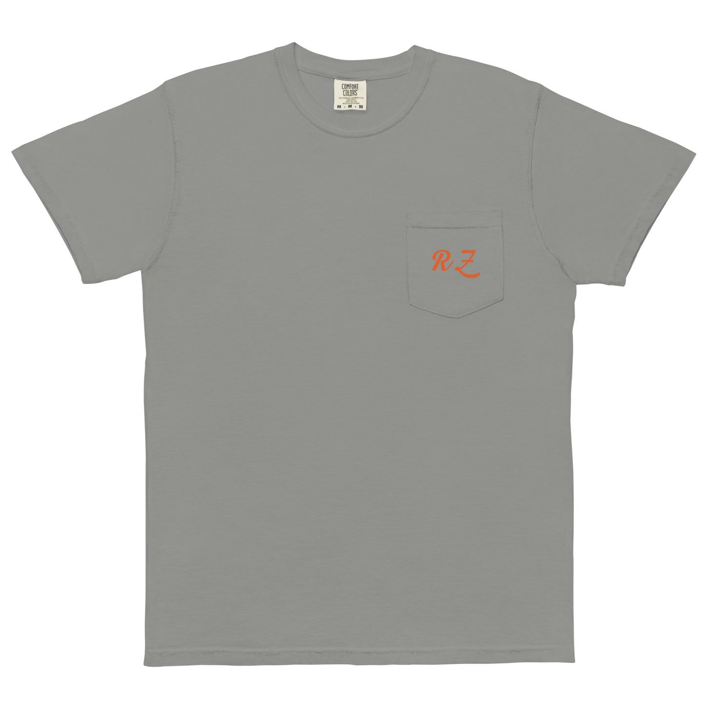 Camiseta con bolsillo teñida unisex RZ