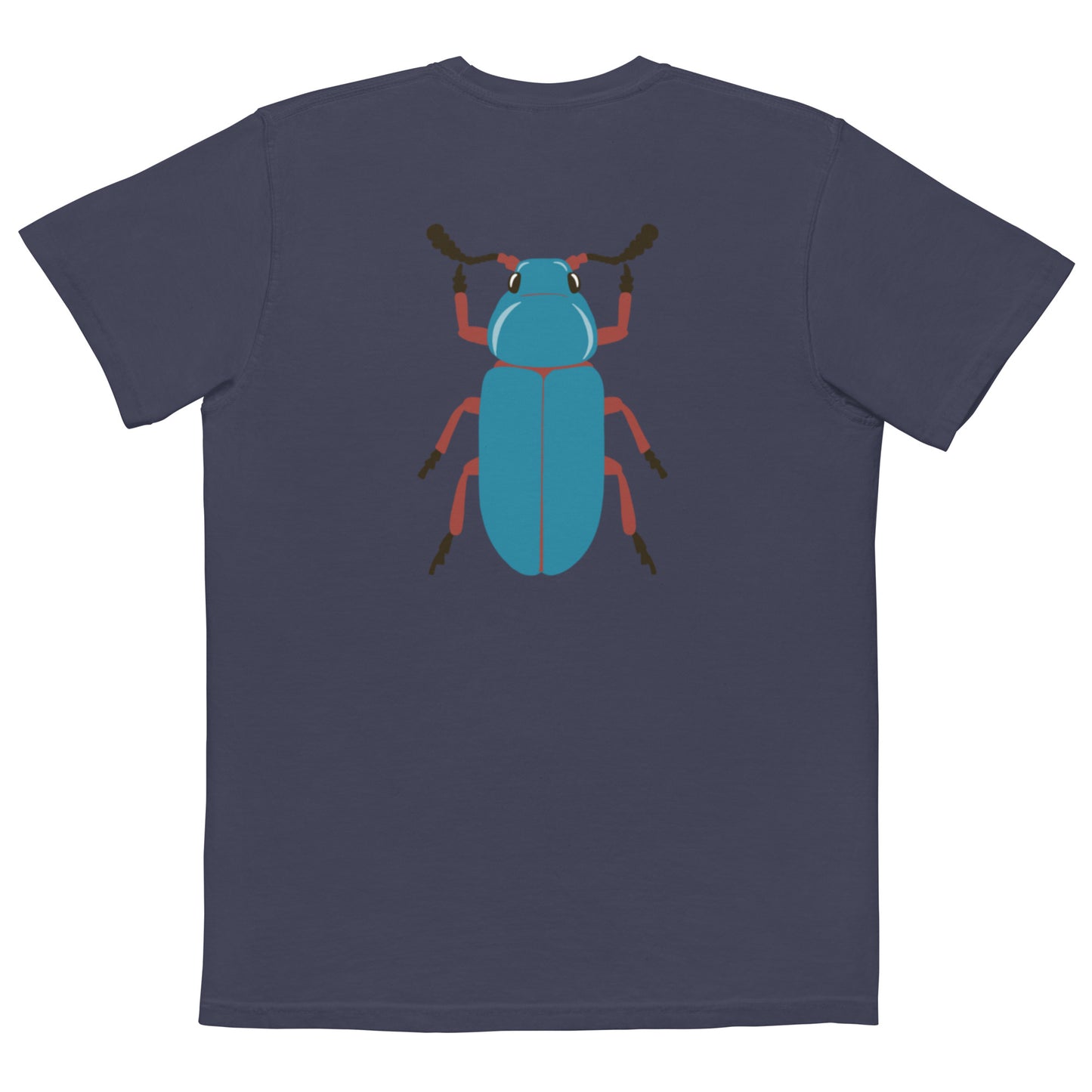 Camiseta con bolsillo teñida unisex RZ