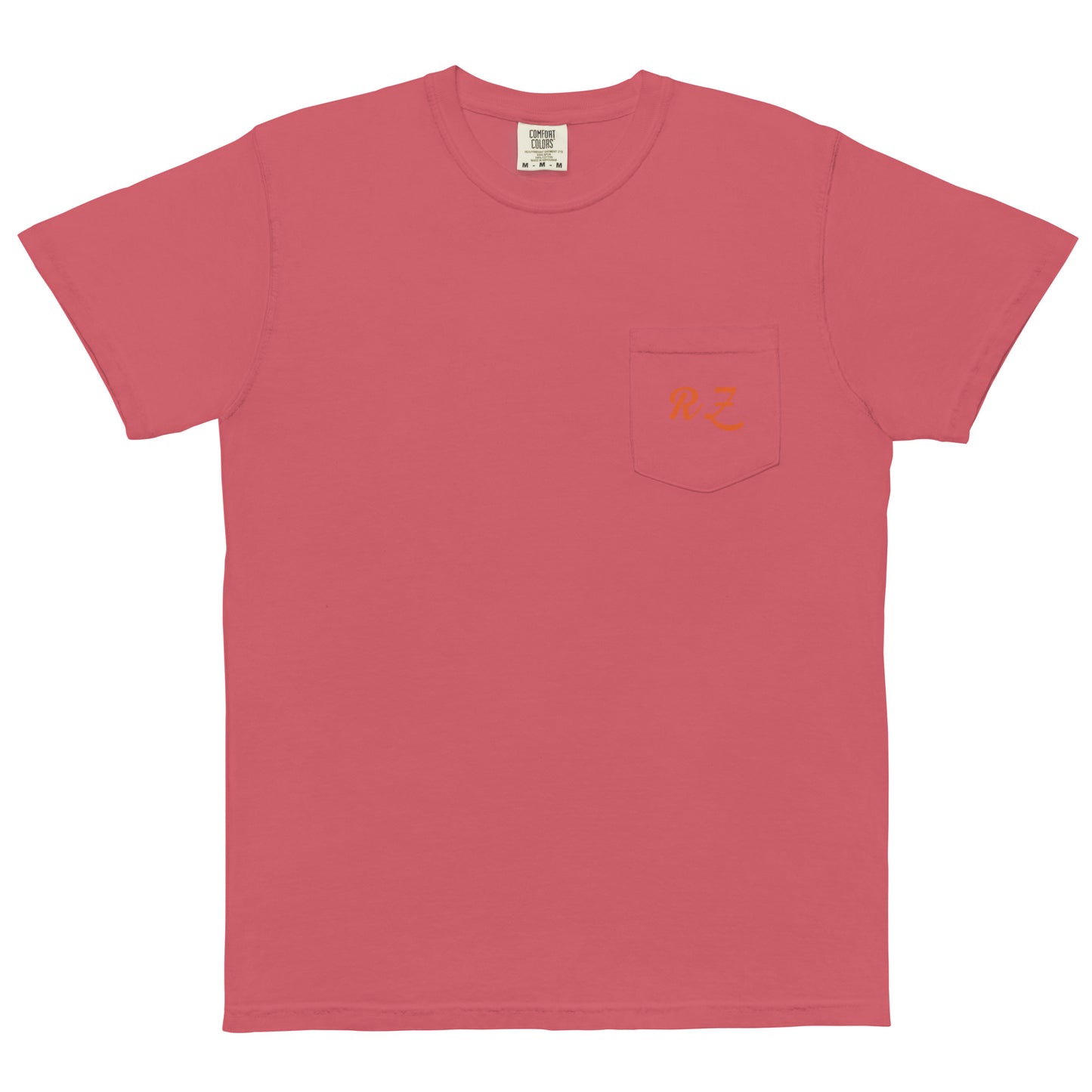 Camiseta con bolsillo teñida unisex RZ