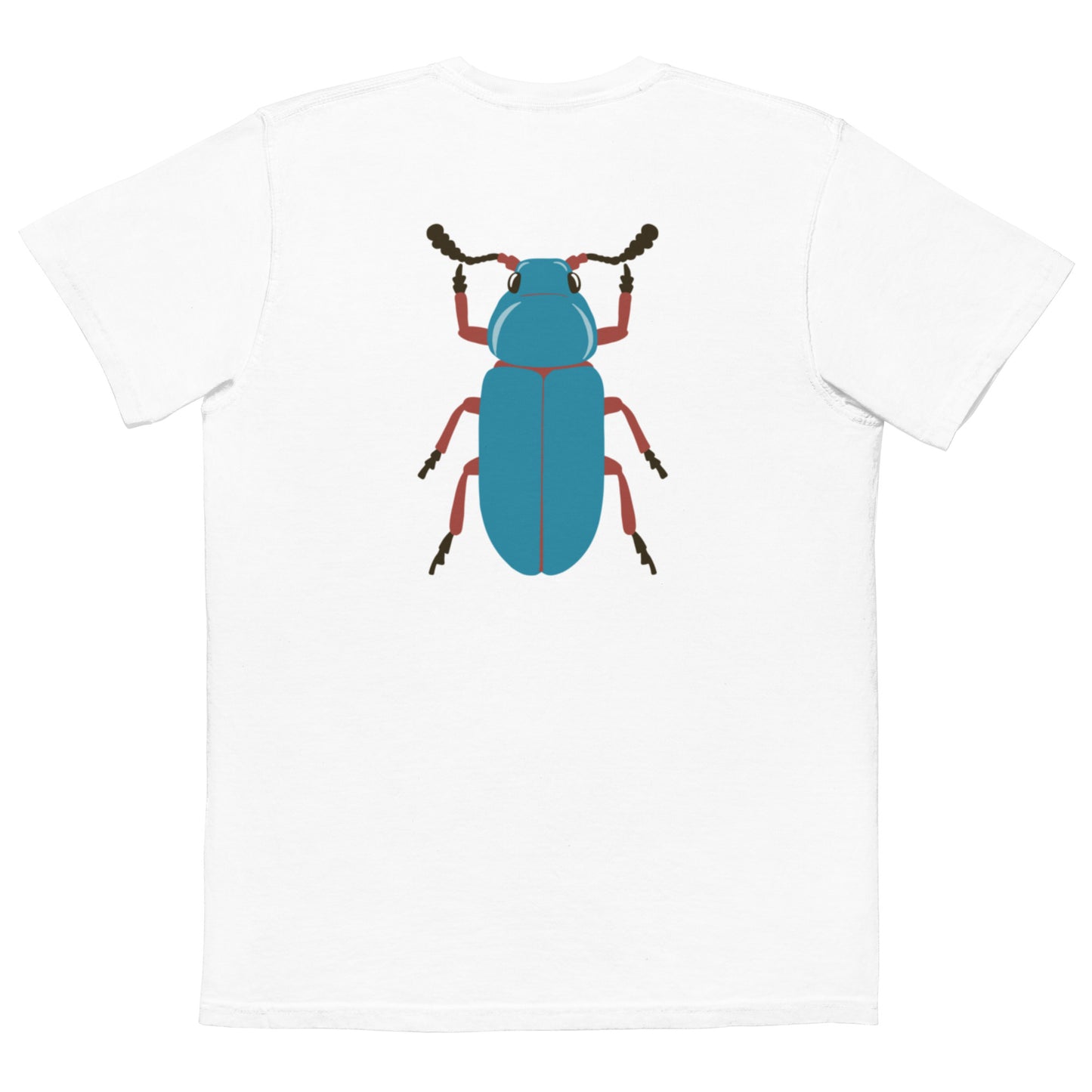 Camiseta con bolsillo teñida unisex RZ