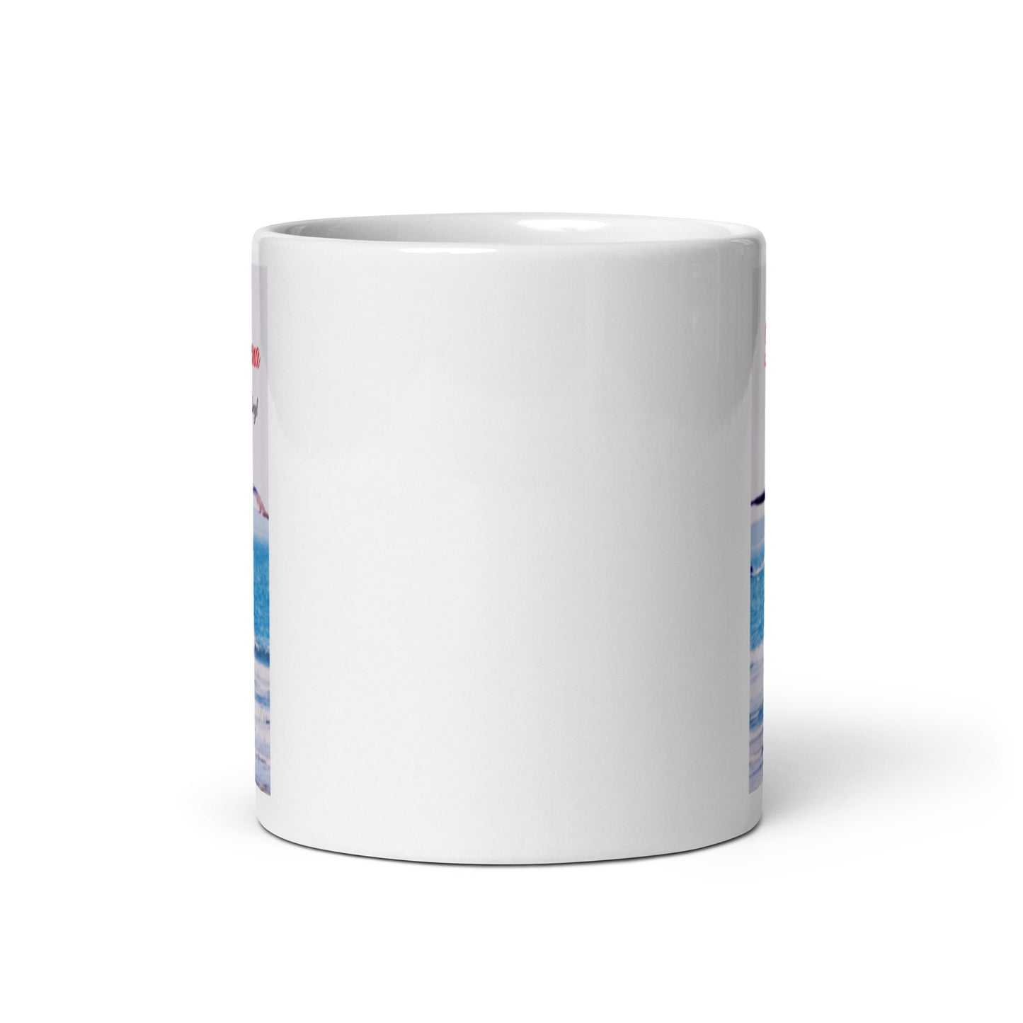 Taza blanca brillante Pasión Cristiana