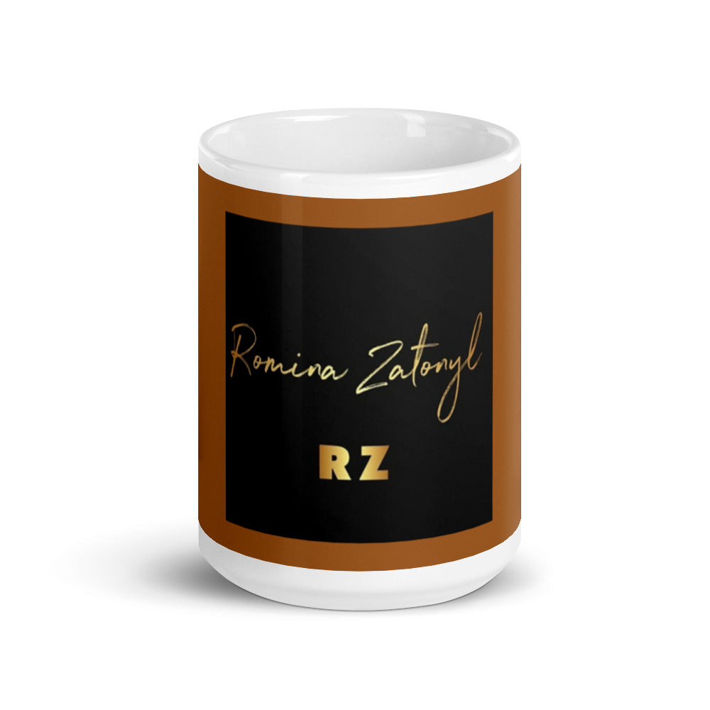 Taza blanca brillante RZ
