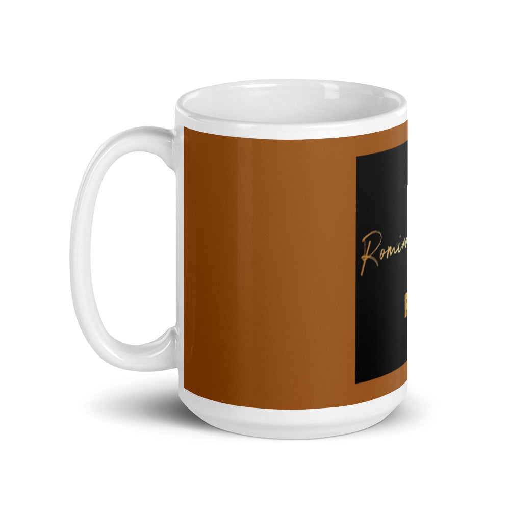 Taza blanca brillante RZ