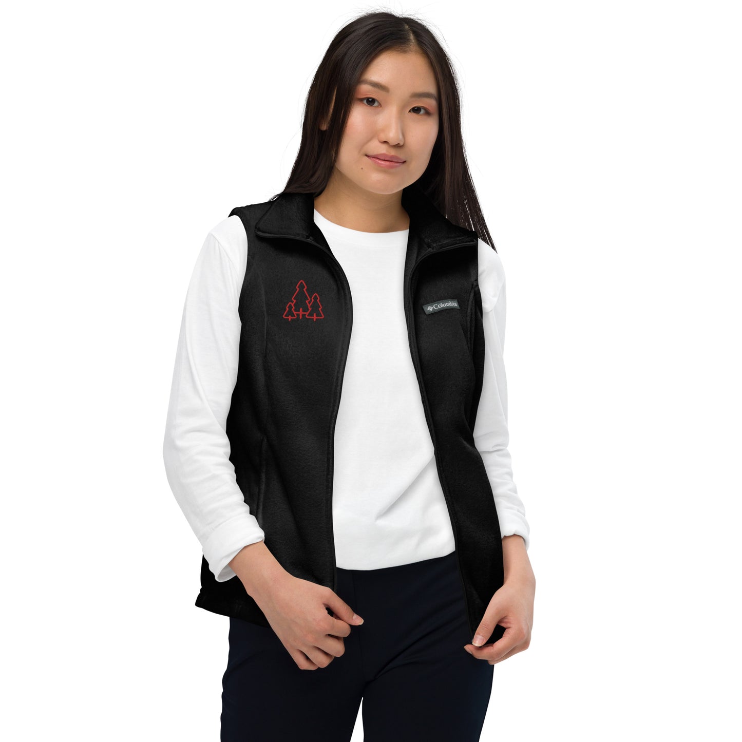 Chaqueta bordada polar Columbia para mujer